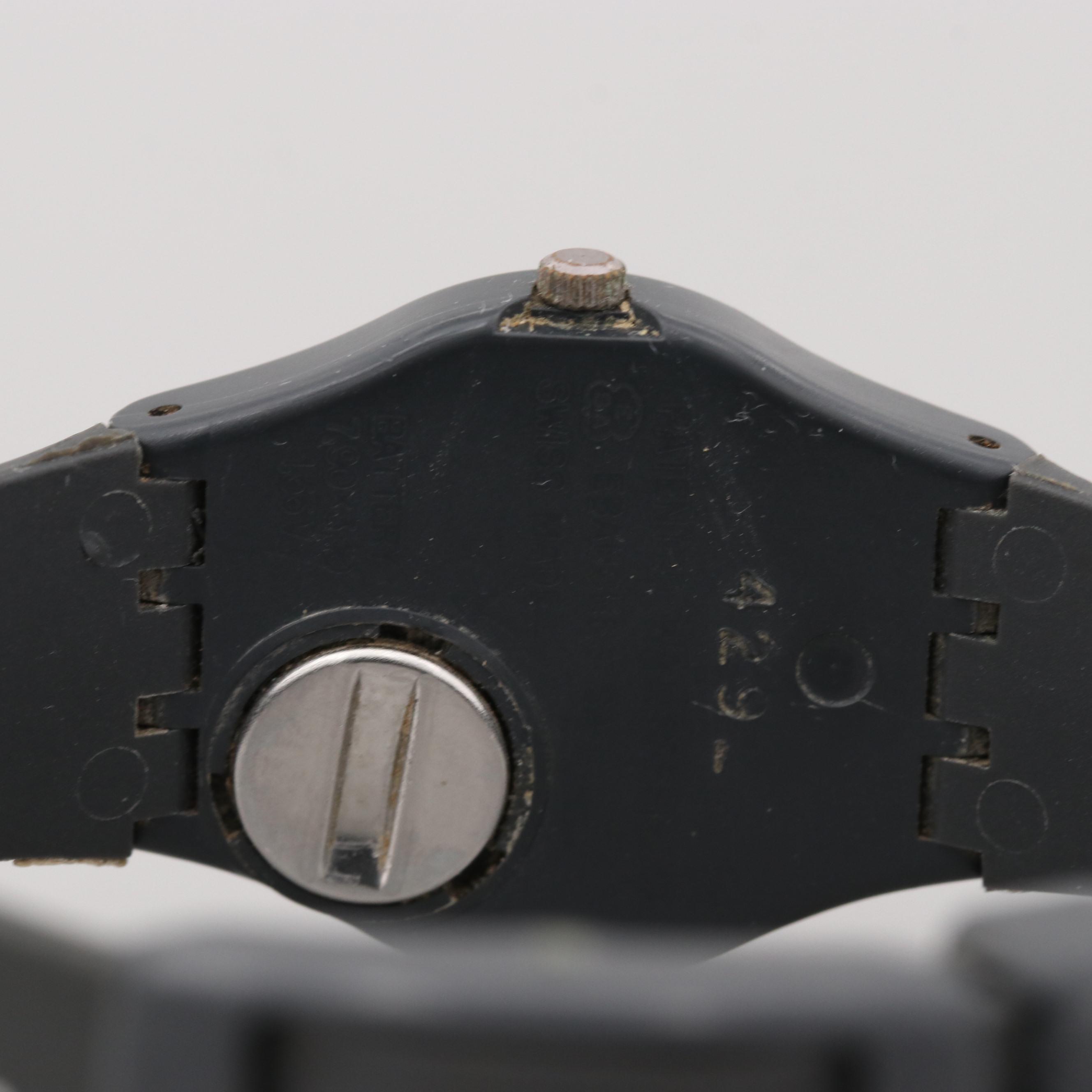 Swatch Silicone and Plastic Quartz Watch