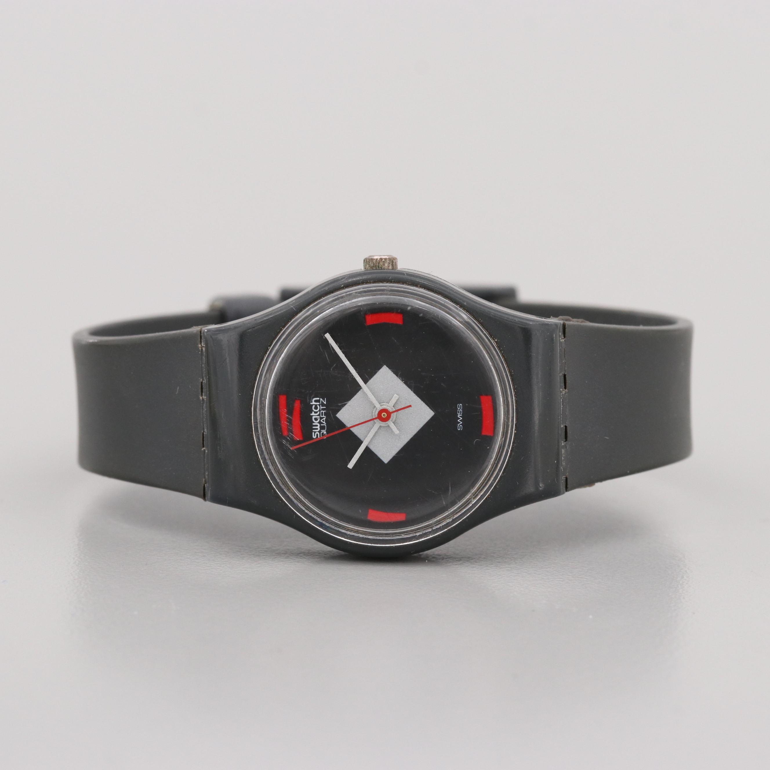 Swatch Silicone and Plastic Quartz Watch