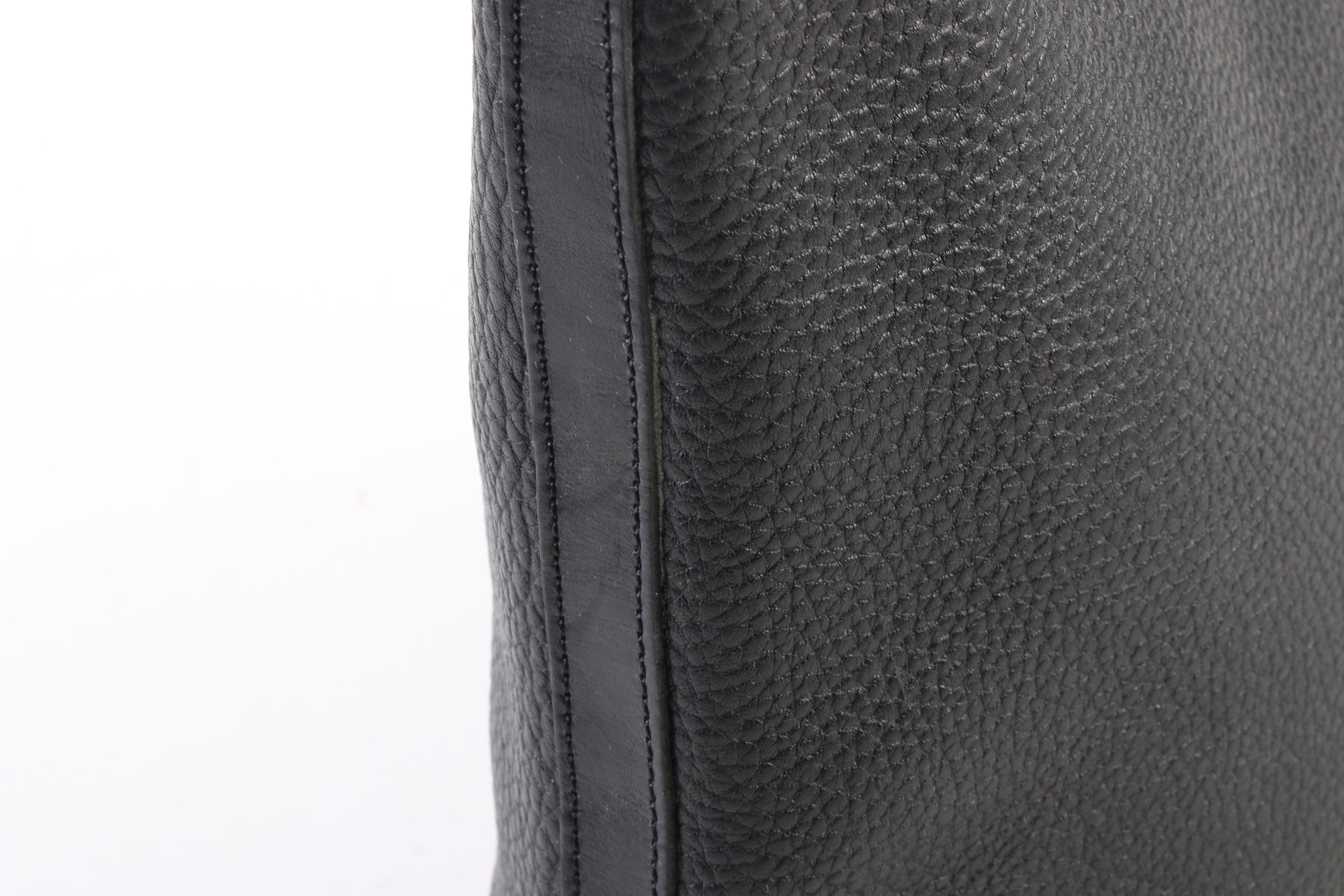 Dooney & Bourke Black All-Weather Pebbled Leather Hobo Bag