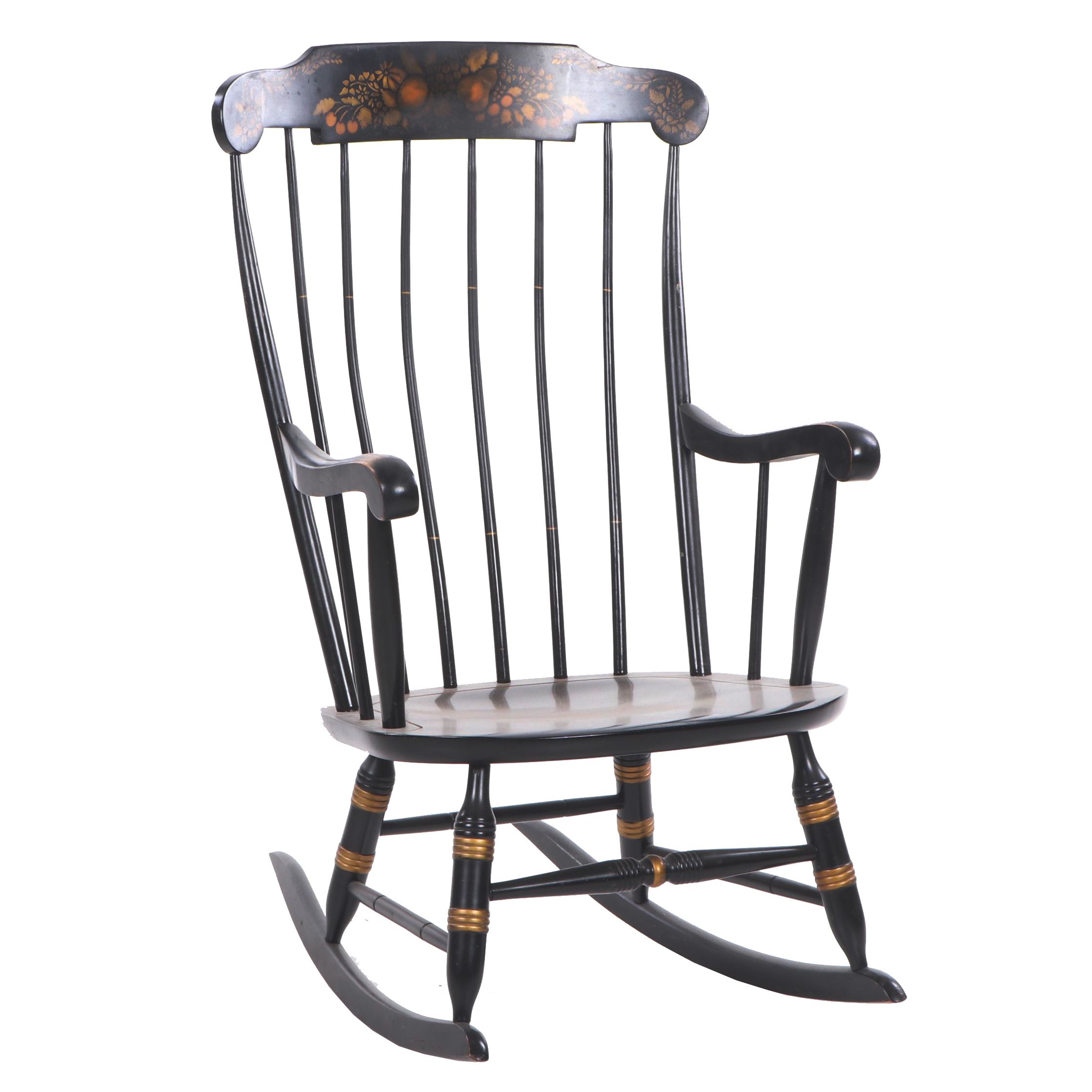 Nichols and Stone Boston Rocker Painted Wood Rocking Chair, Contemporary