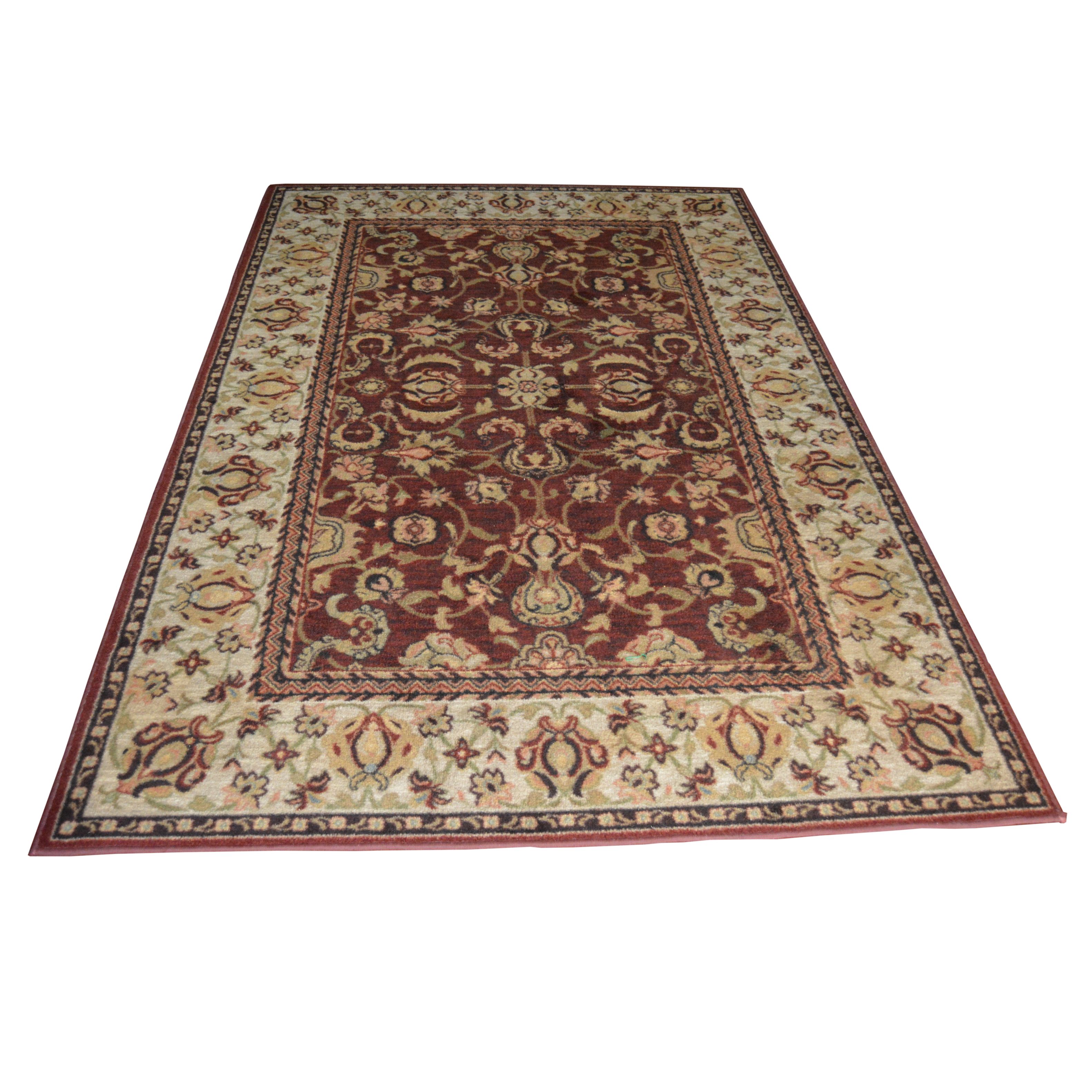 Machine Made Persian Style Wool Area Rug