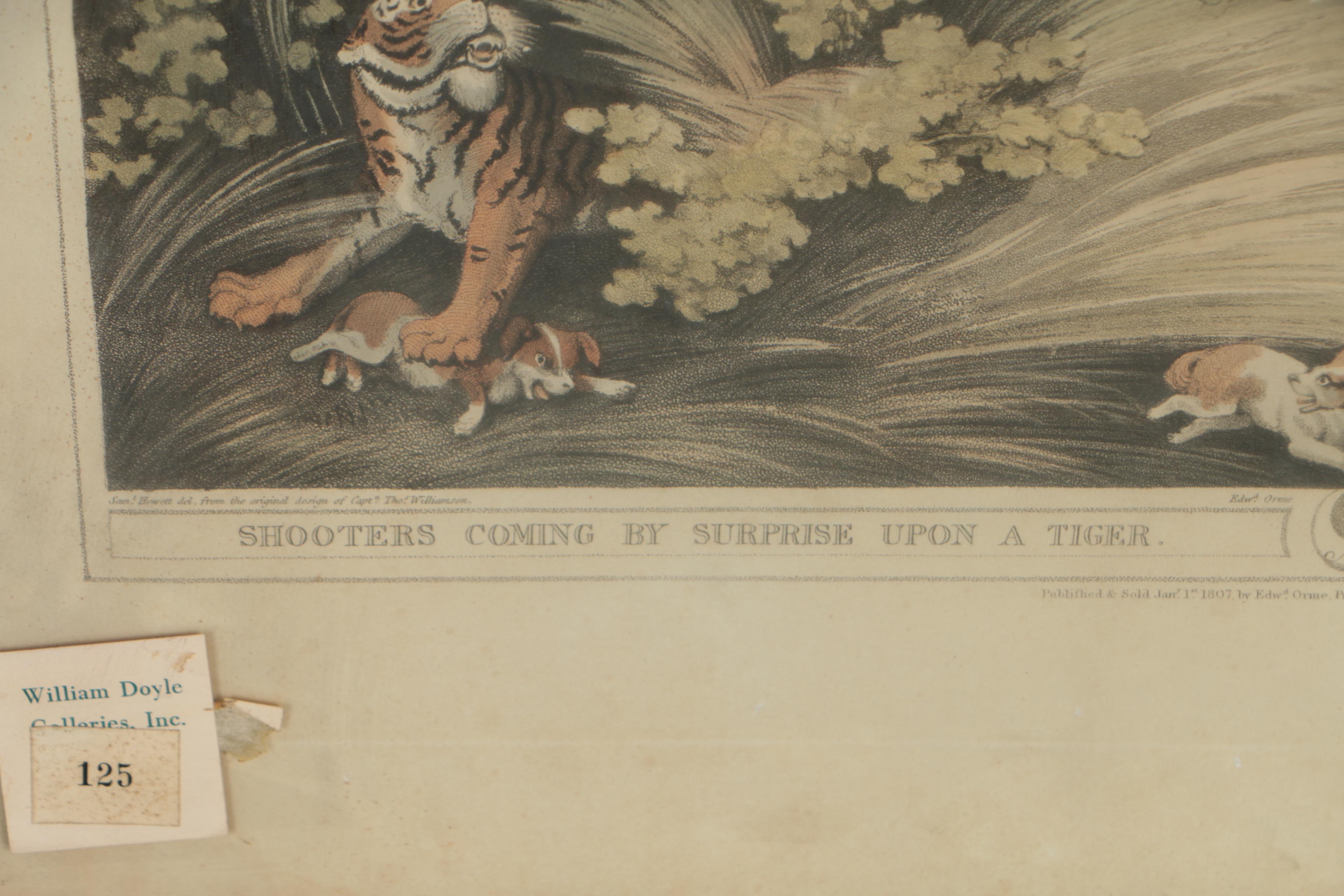 H. Merke Etchings after Samuel Howitt from "Oriental Field Sports"