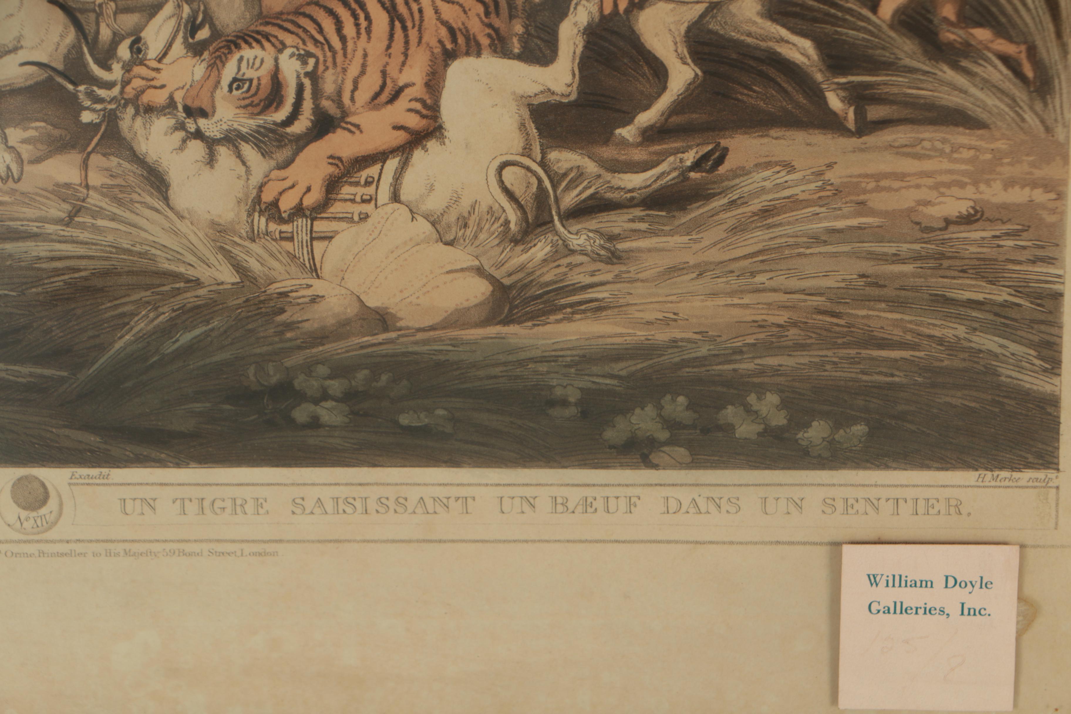 H. Merke Etchings after Samuel Howitt from "Oriental Field Sports"