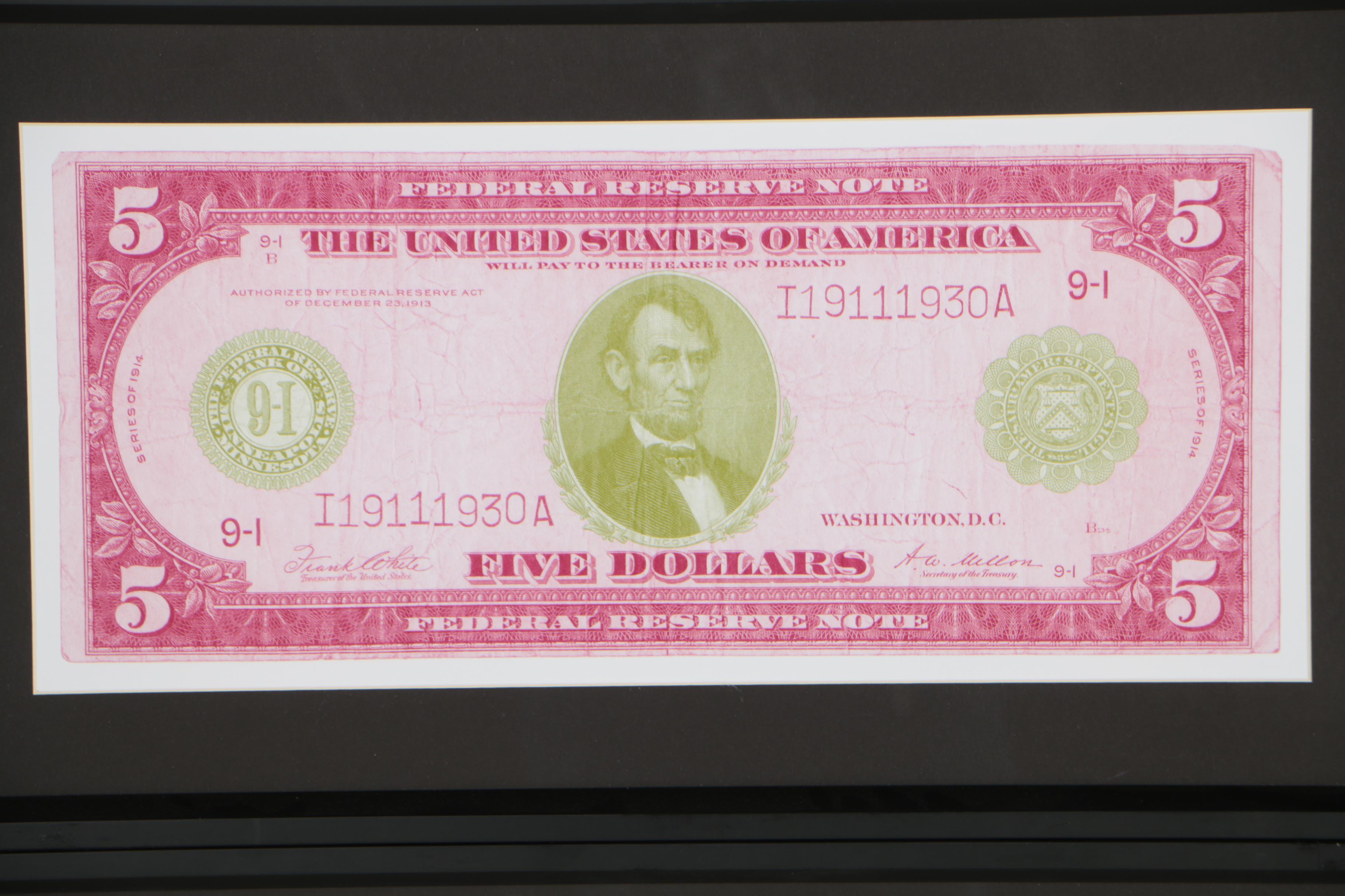 Giclées after Early 20th Century United States Currency
