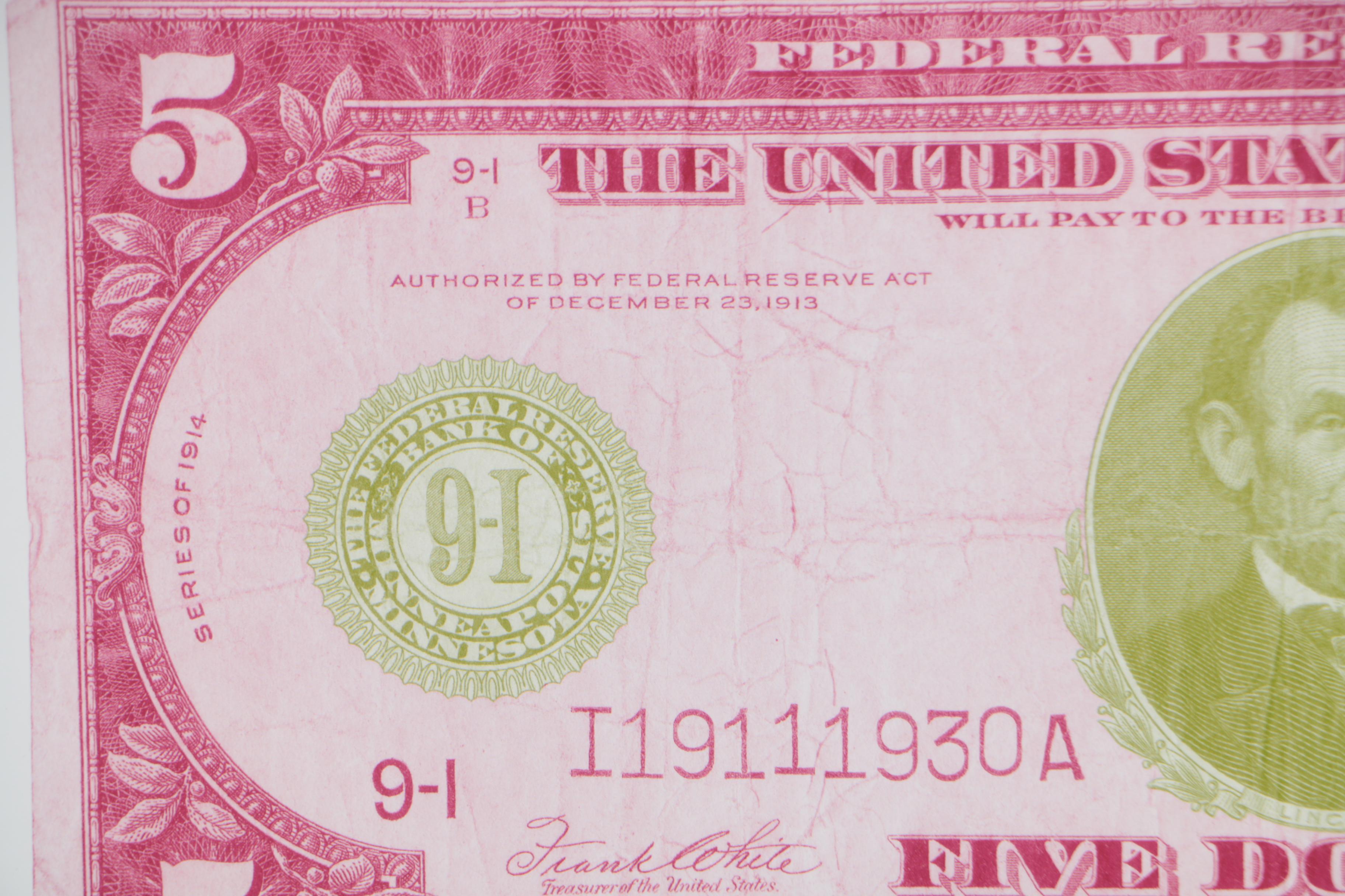 Giclées after Early 20th Century United States Currency
