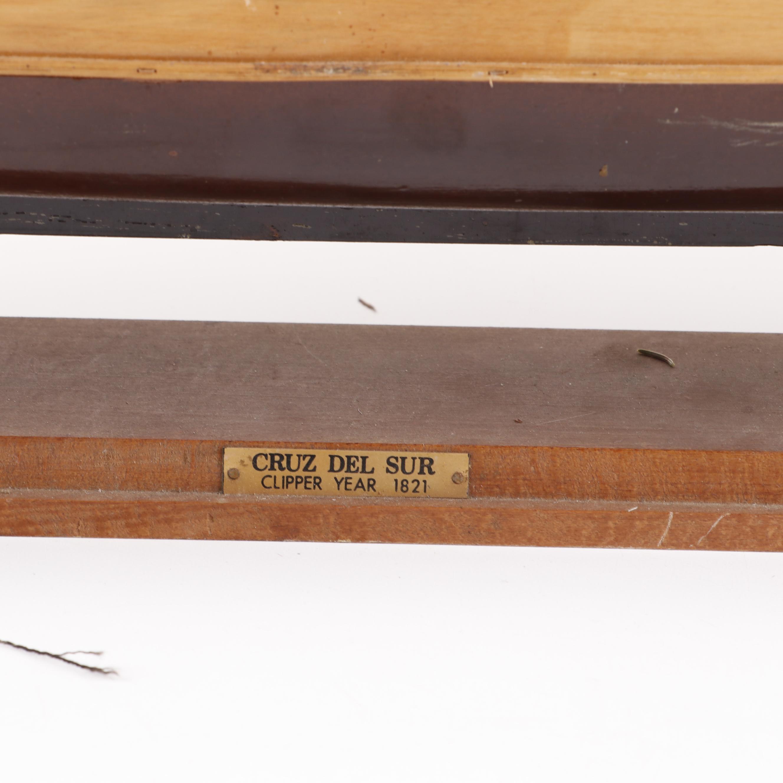 Wooden "Cruz del Sur 1821" Clipper Ship Model