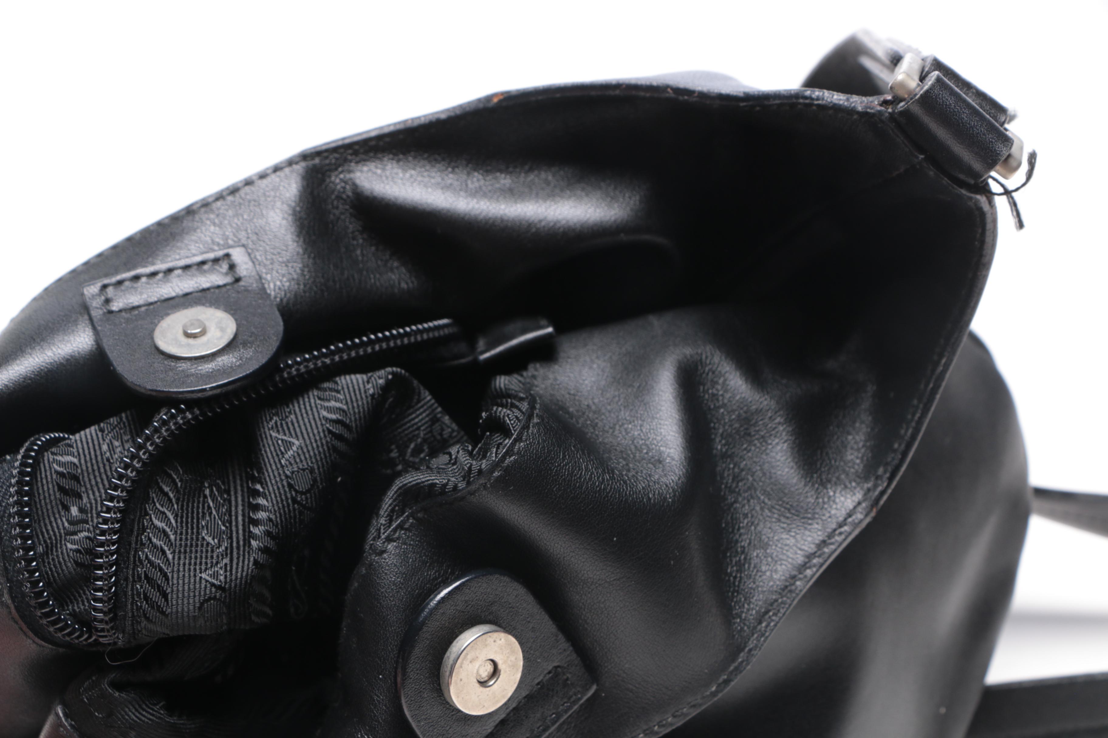 Prada Black Leather Handbag