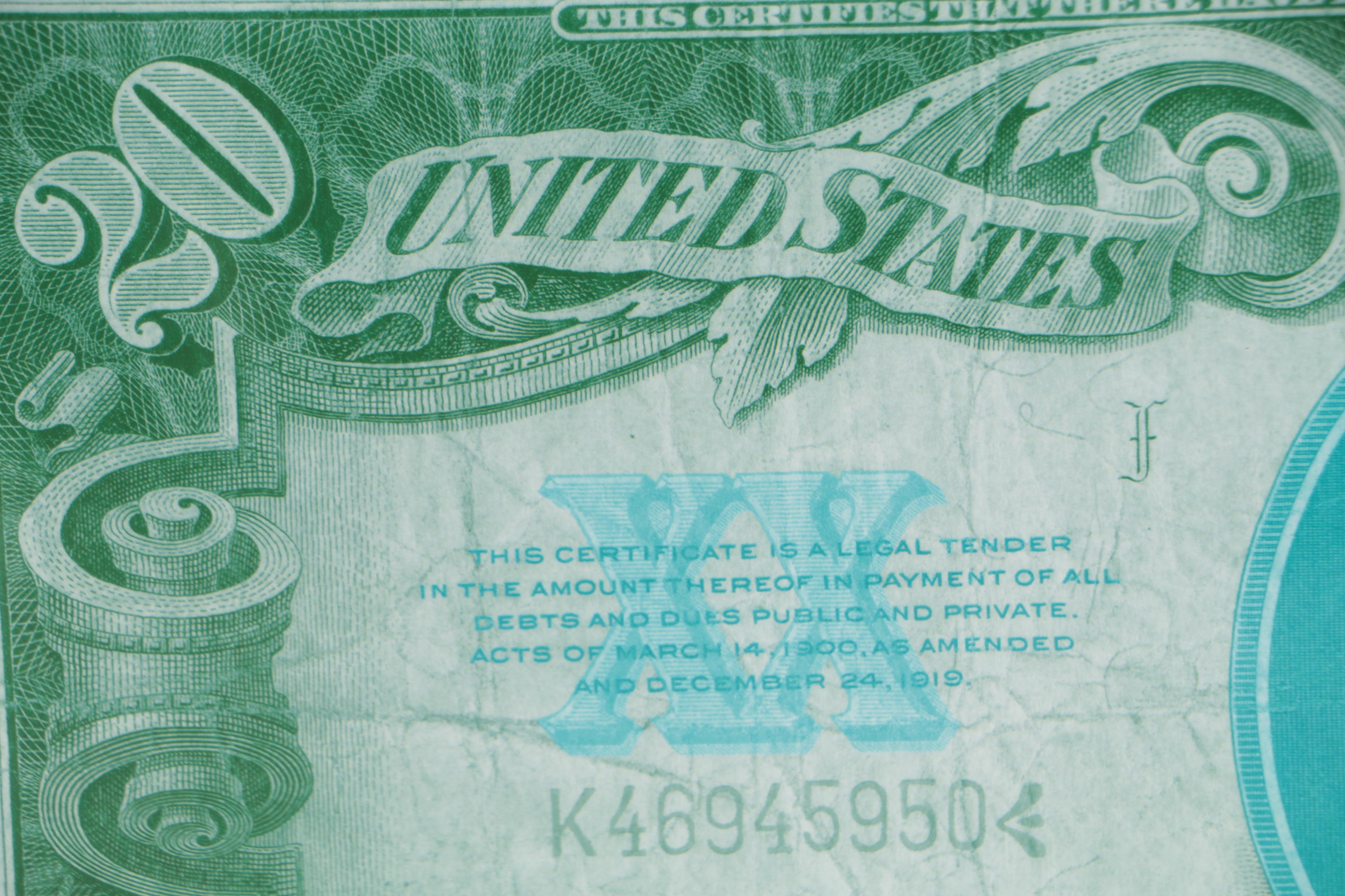 Giclées after Early 20th Century United States Currency