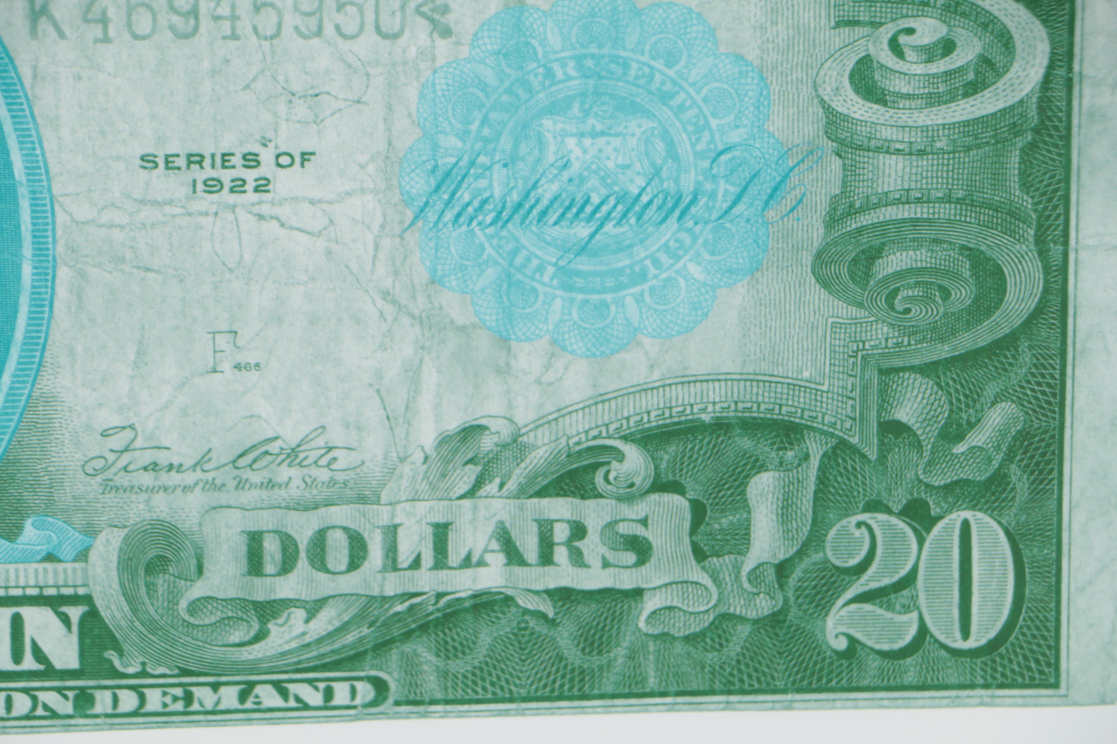 Giclées after Early 20th Century United States Currency