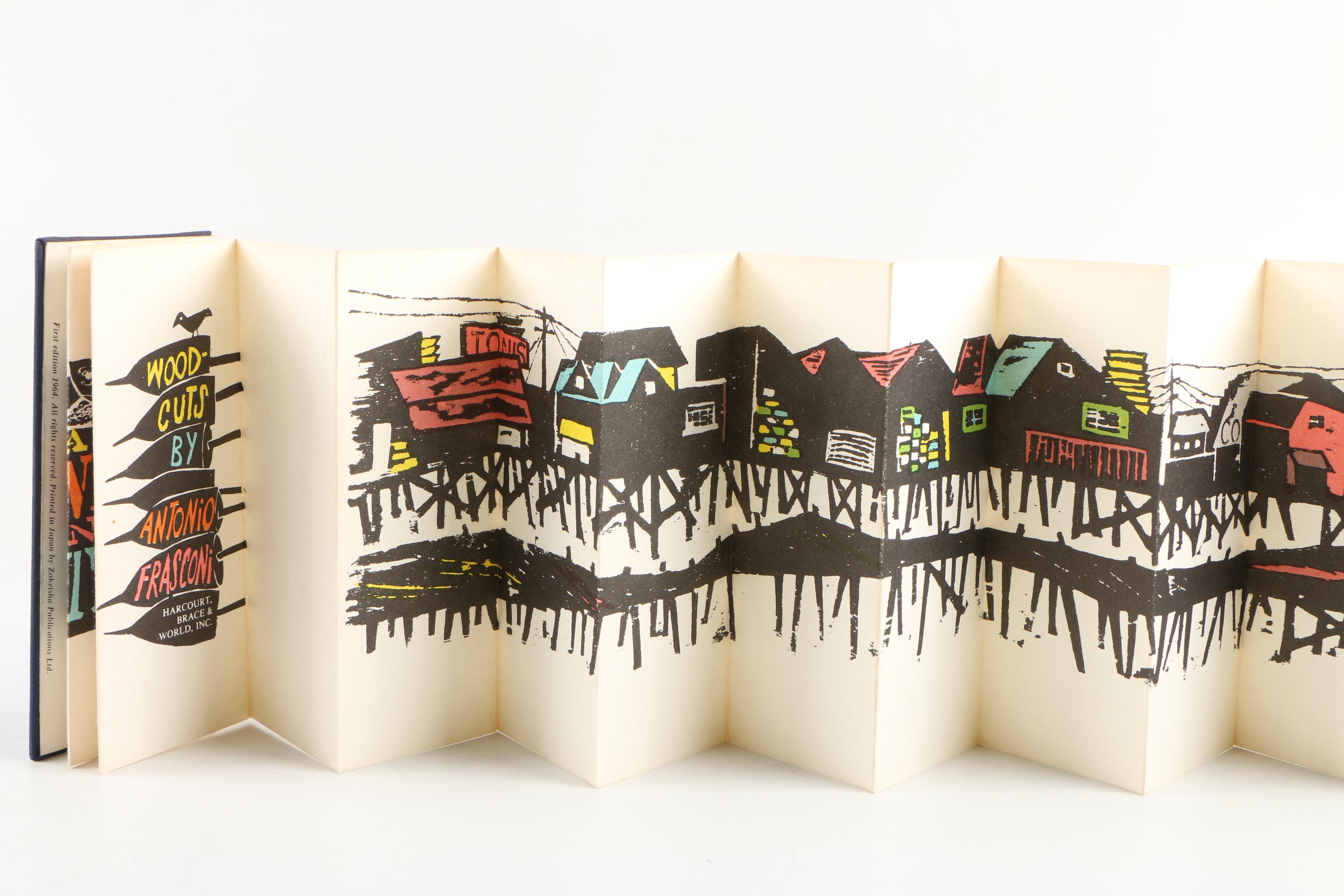 1964 First Edition "A Sunday in Monterey" by Antonio Frasconi