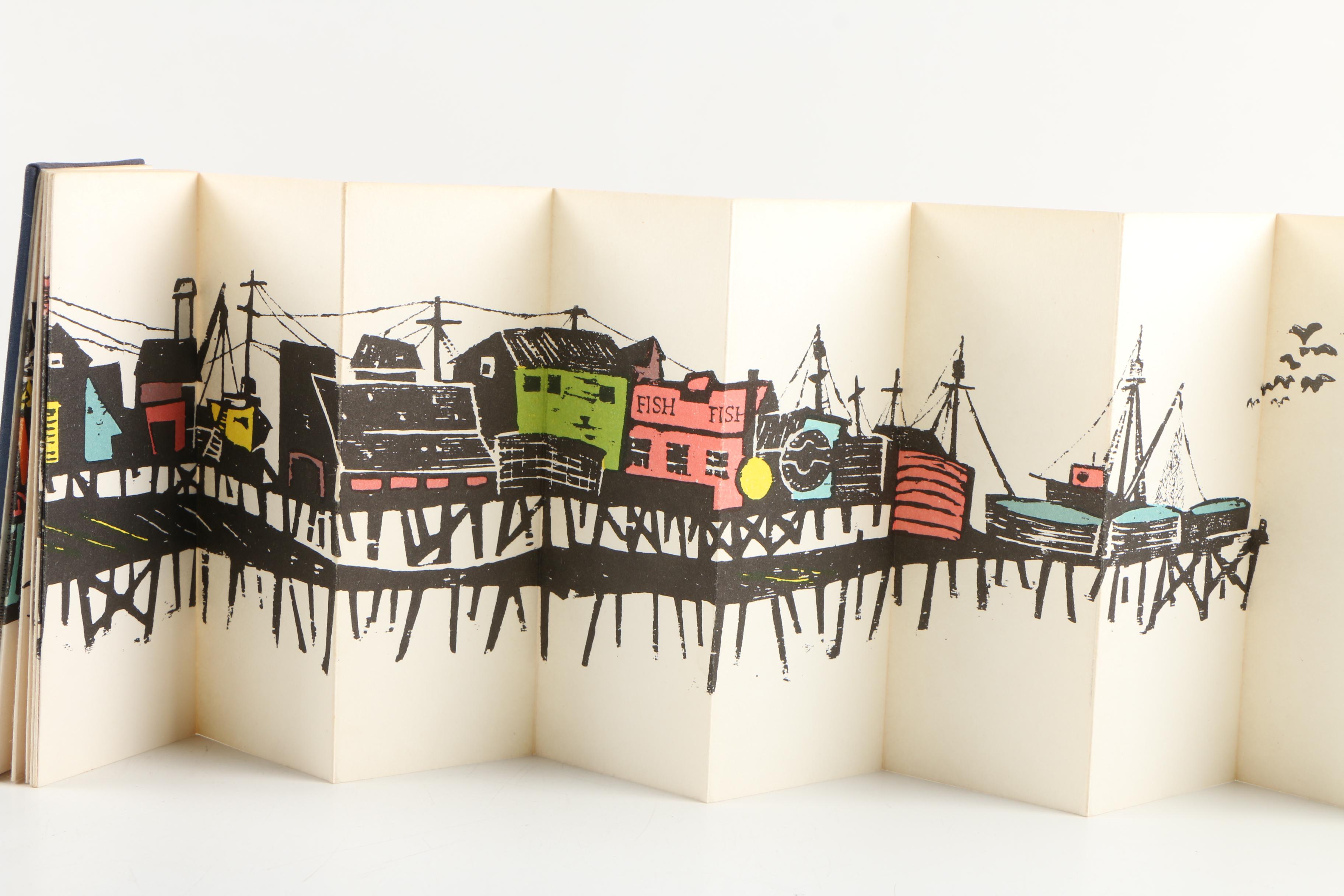 1964 First Edition "A Sunday in Monterey" by Antonio Frasconi