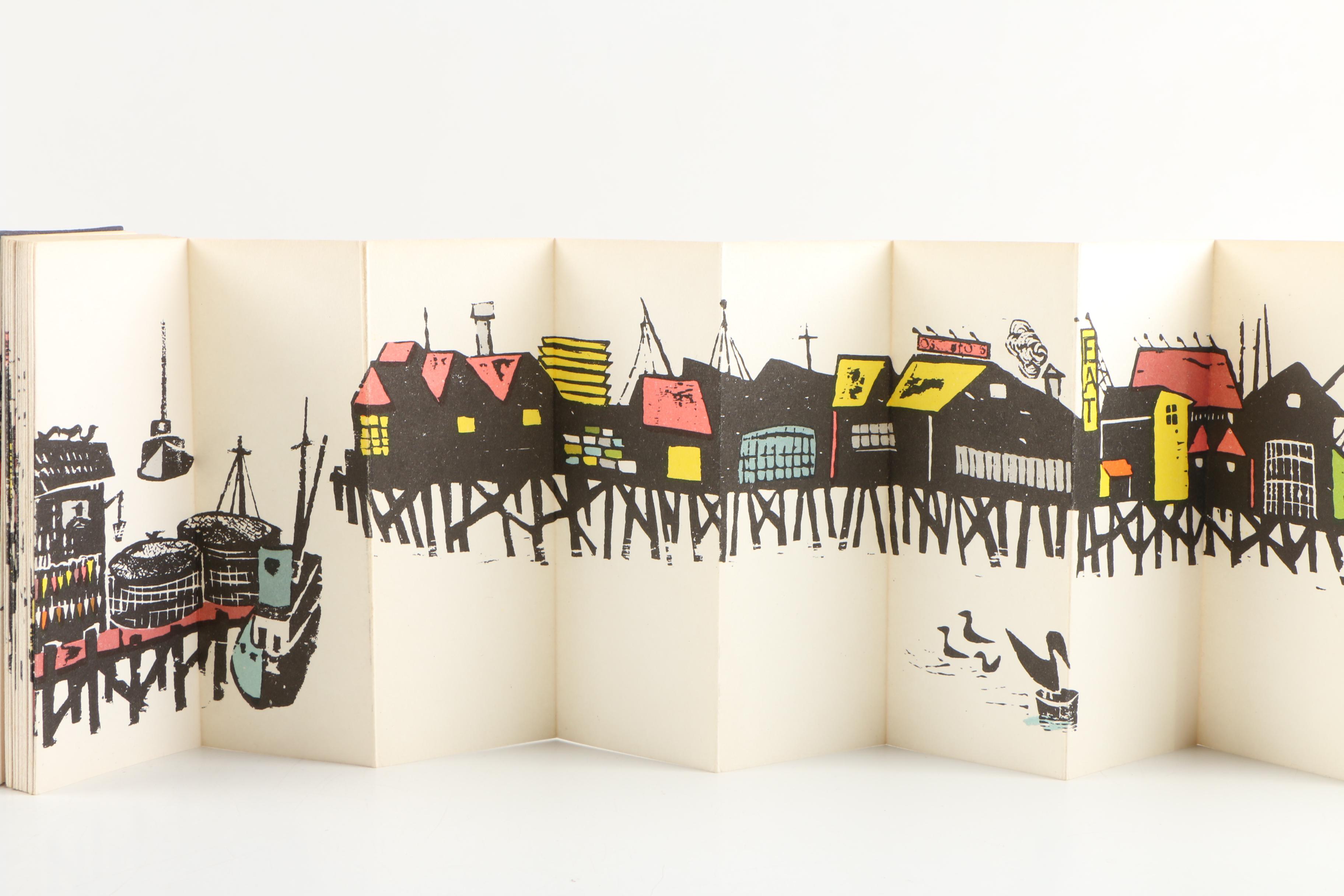 1964 First Edition "A Sunday in Monterey" by Antonio Frasconi