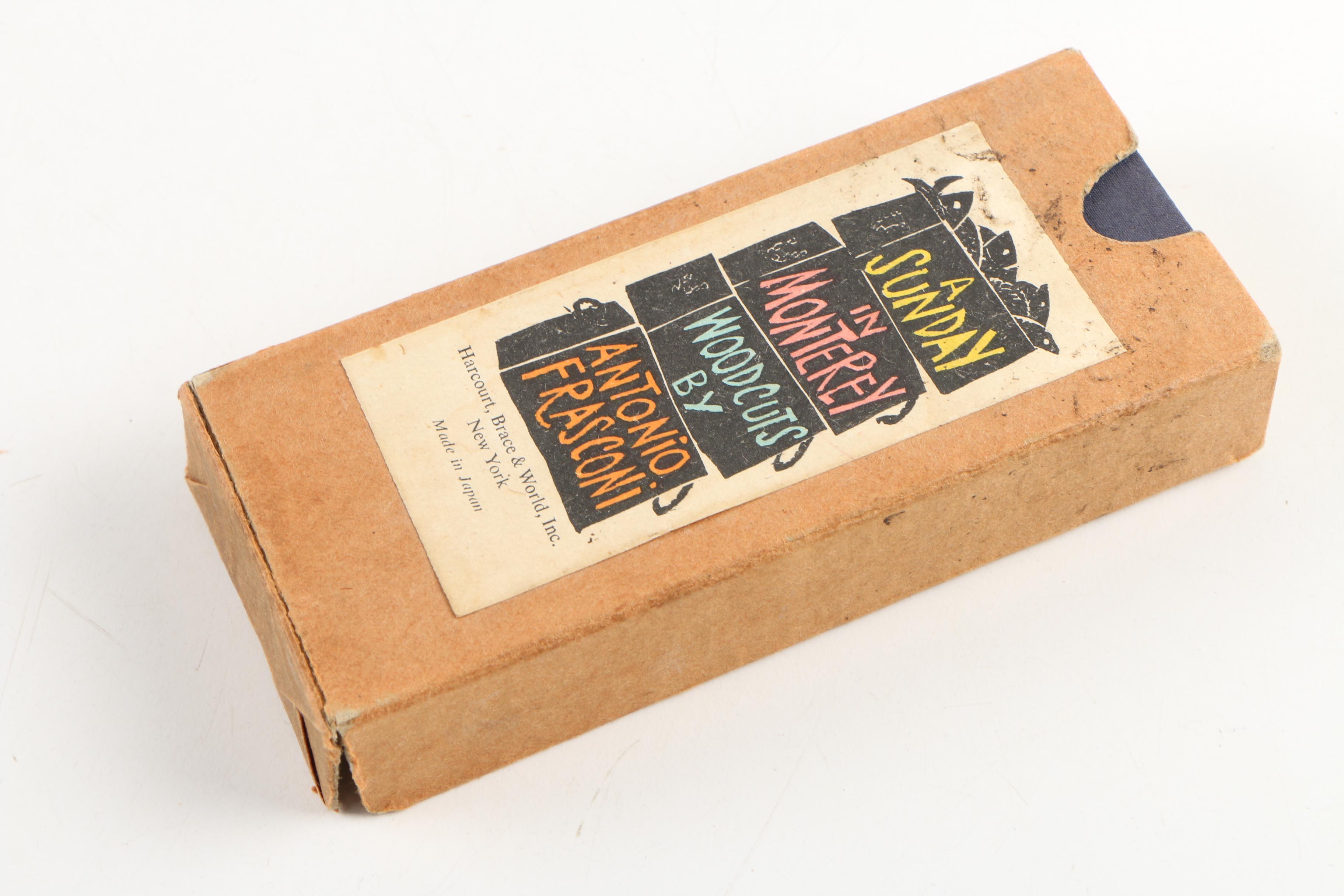 1964 First Edition "A Sunday in Monterey" by Antonio Frasconi