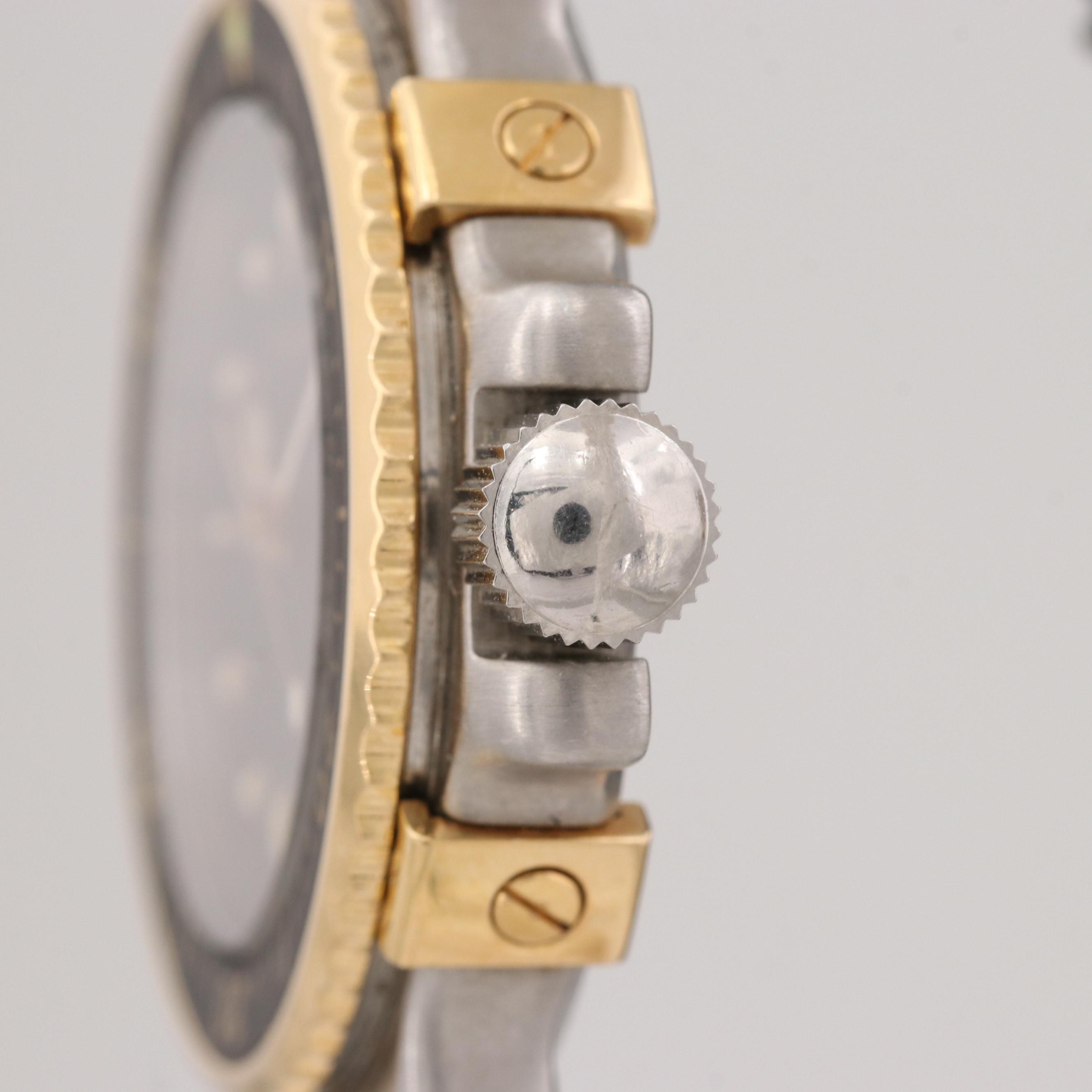 Vintage Tiffany & Co. Diver Stainless Steel and 18K Gold Quartz Watch