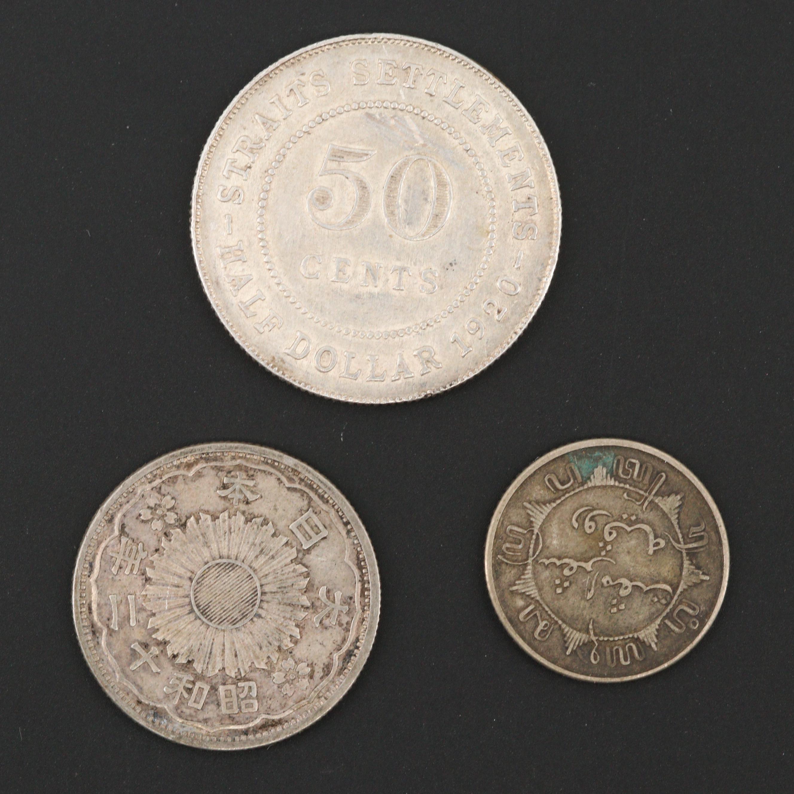 Fourteen Foreign Silver Coins