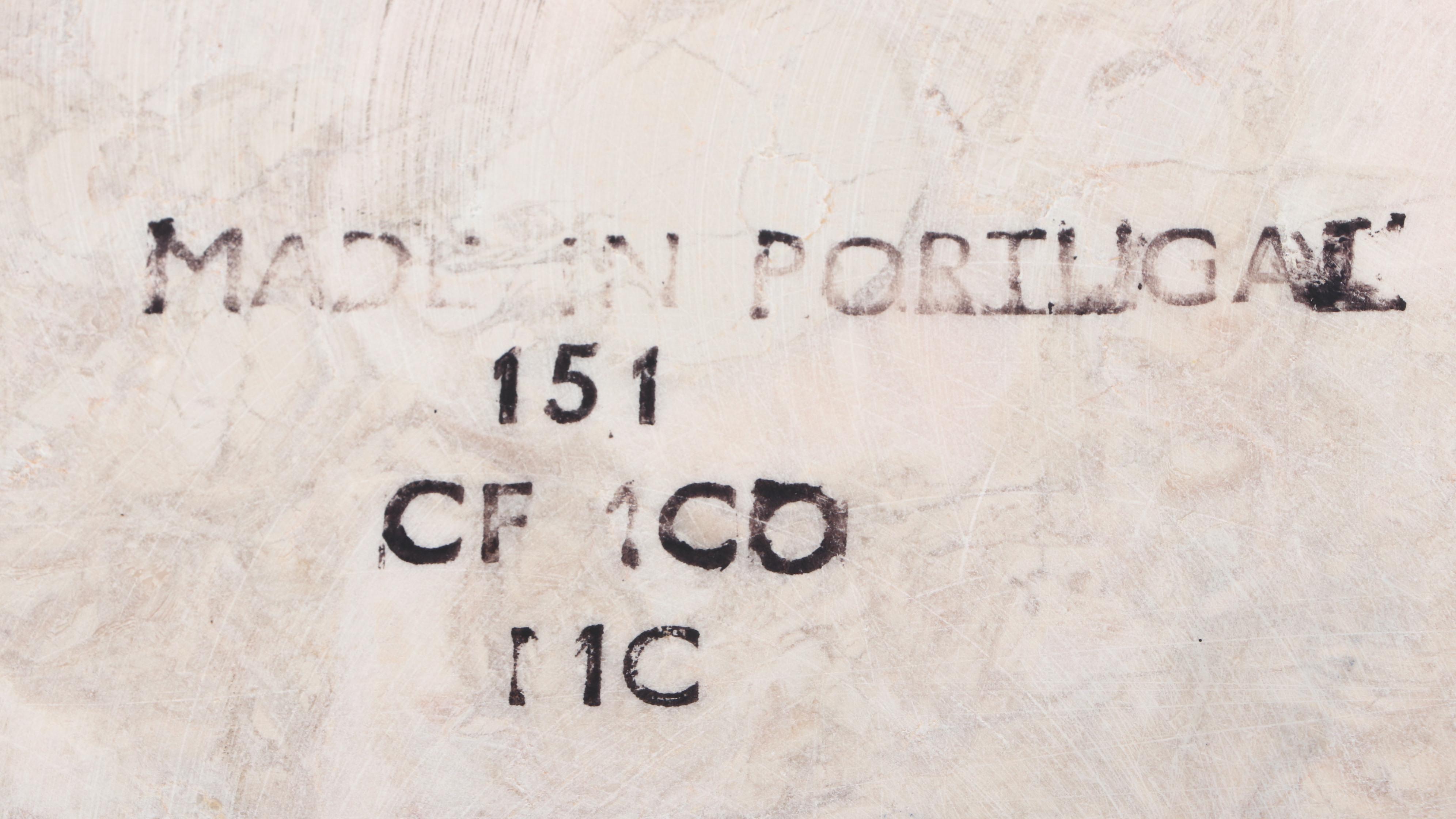 French Provincial Style Coffee Table with Marble Top, 1960s