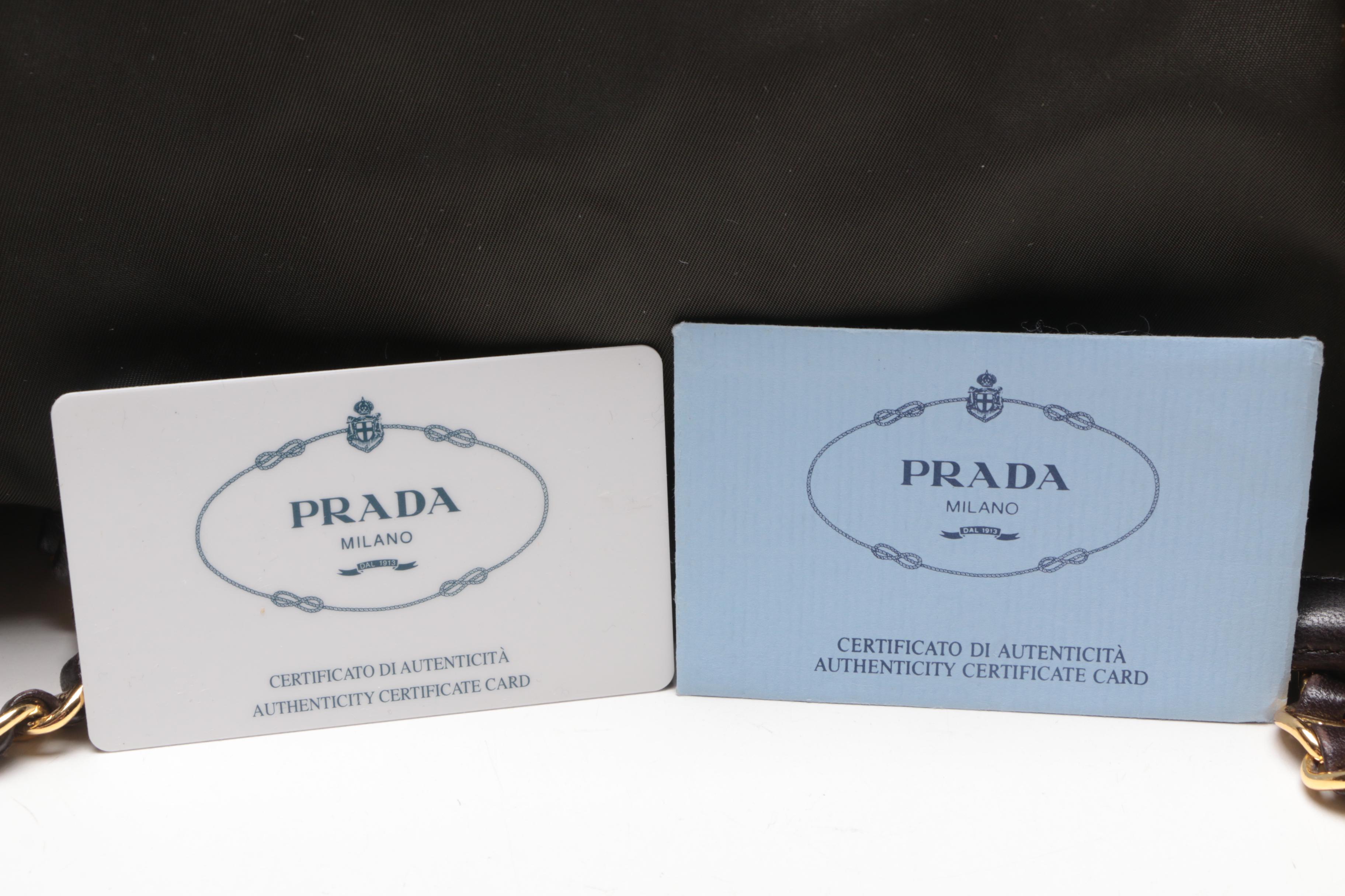 Prada Iridescent Green Nylon Tote Bag