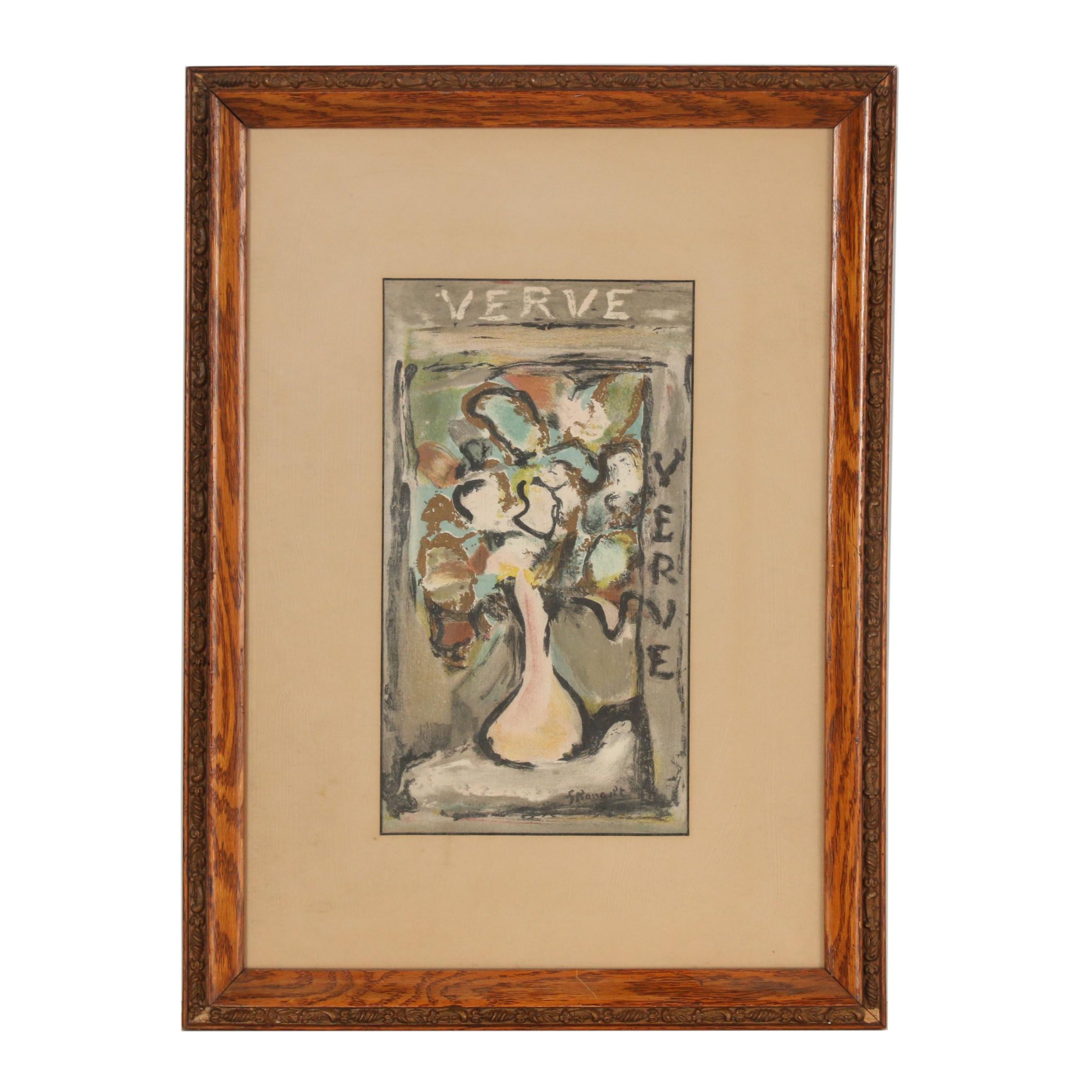 Georges Rouault 1938 Lithograph for "Verve"