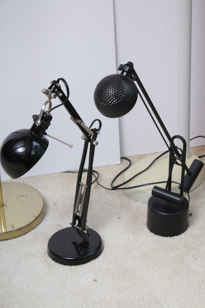 Adjustable Desk Lamps, Brass Floor Lamp and Ott Light