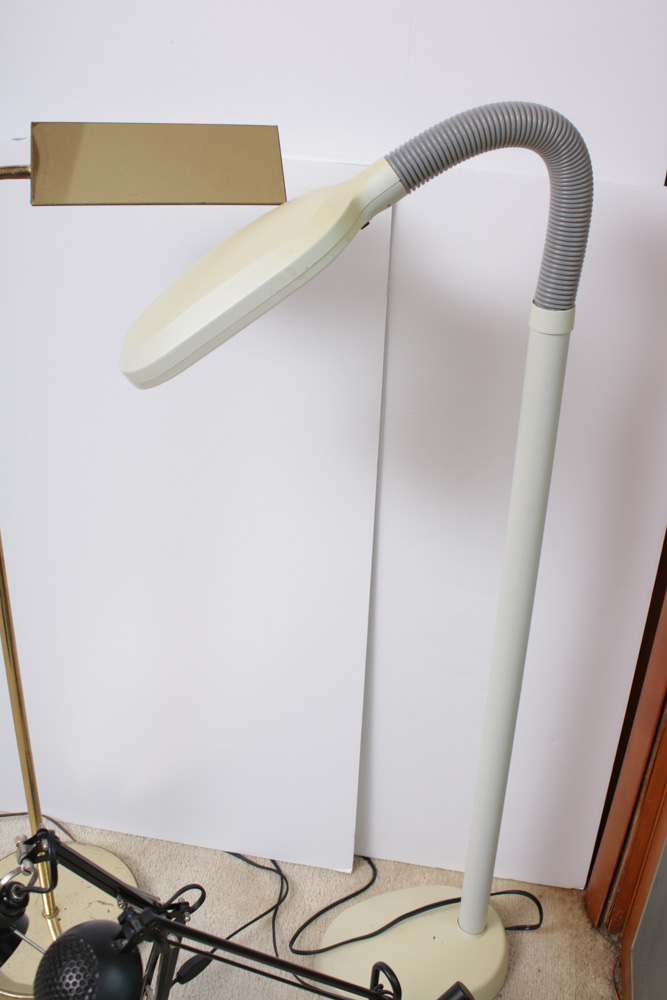 Adjustable Desk Lamps, Brass Floor Lamp and Ott Light