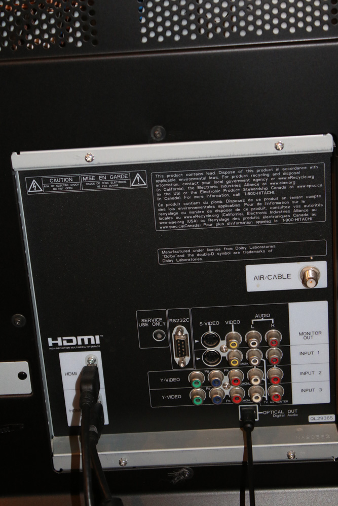 Hitachi 55" Flatscreen Plasma Television