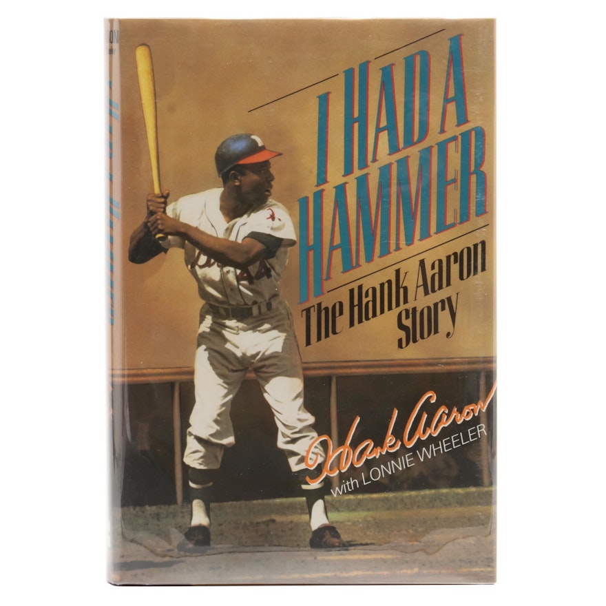 1991 Hank Aaron Signed "I Had a Hammer" Baseball Hardcover Book Visual COA