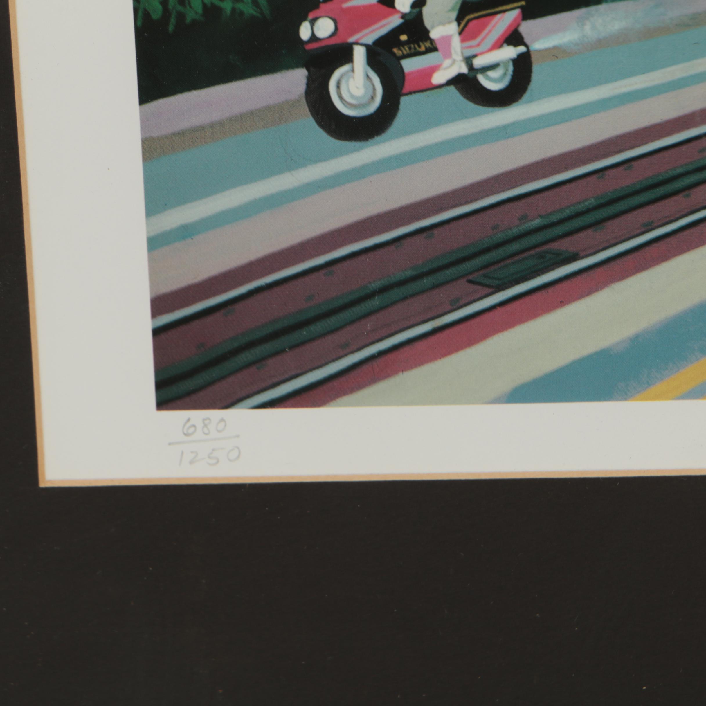 Alexander Chen Offset Lithograph "Hyde Street Pier"