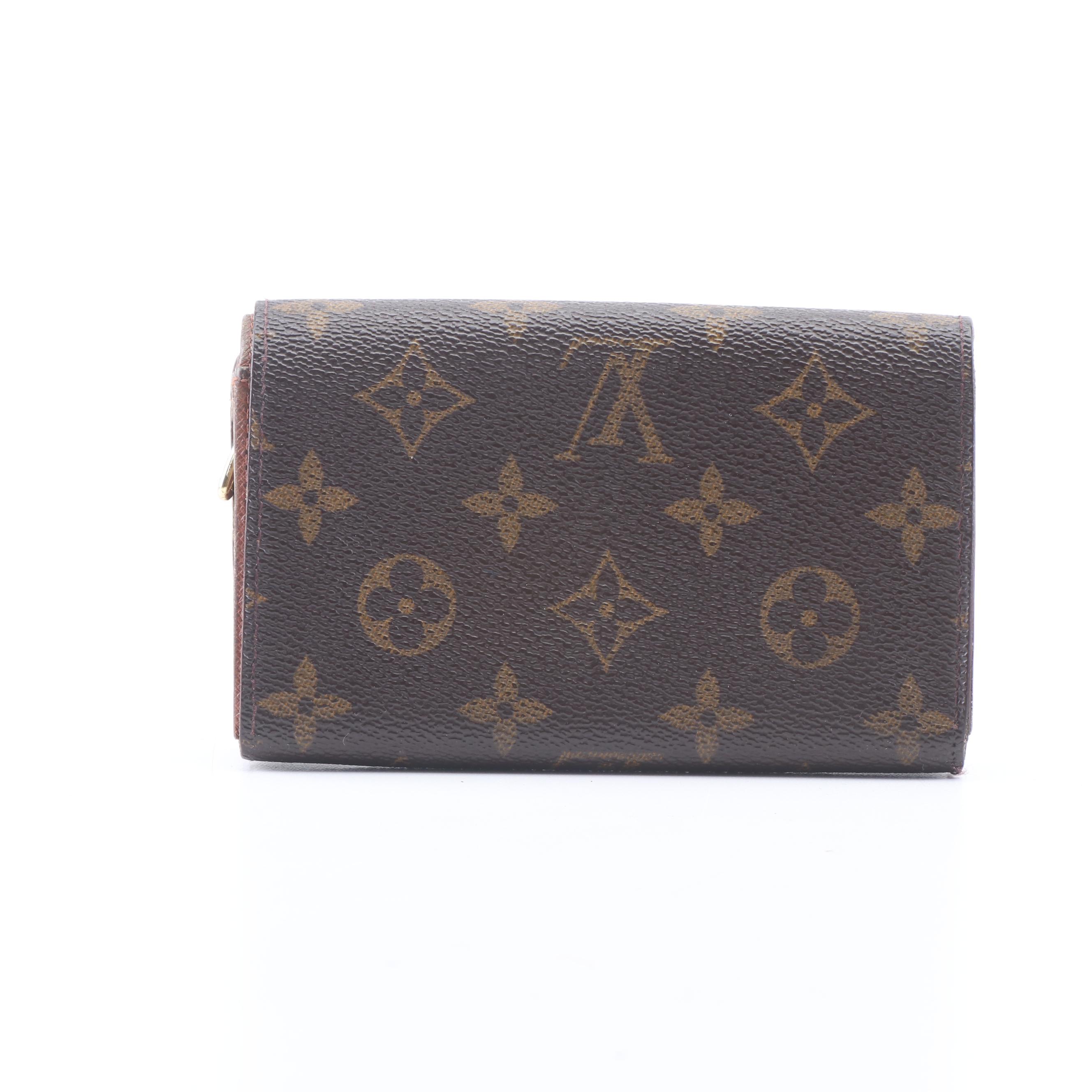 Louis Vuitton Paris Monogram Canvas Wallet and Cell Phone Case