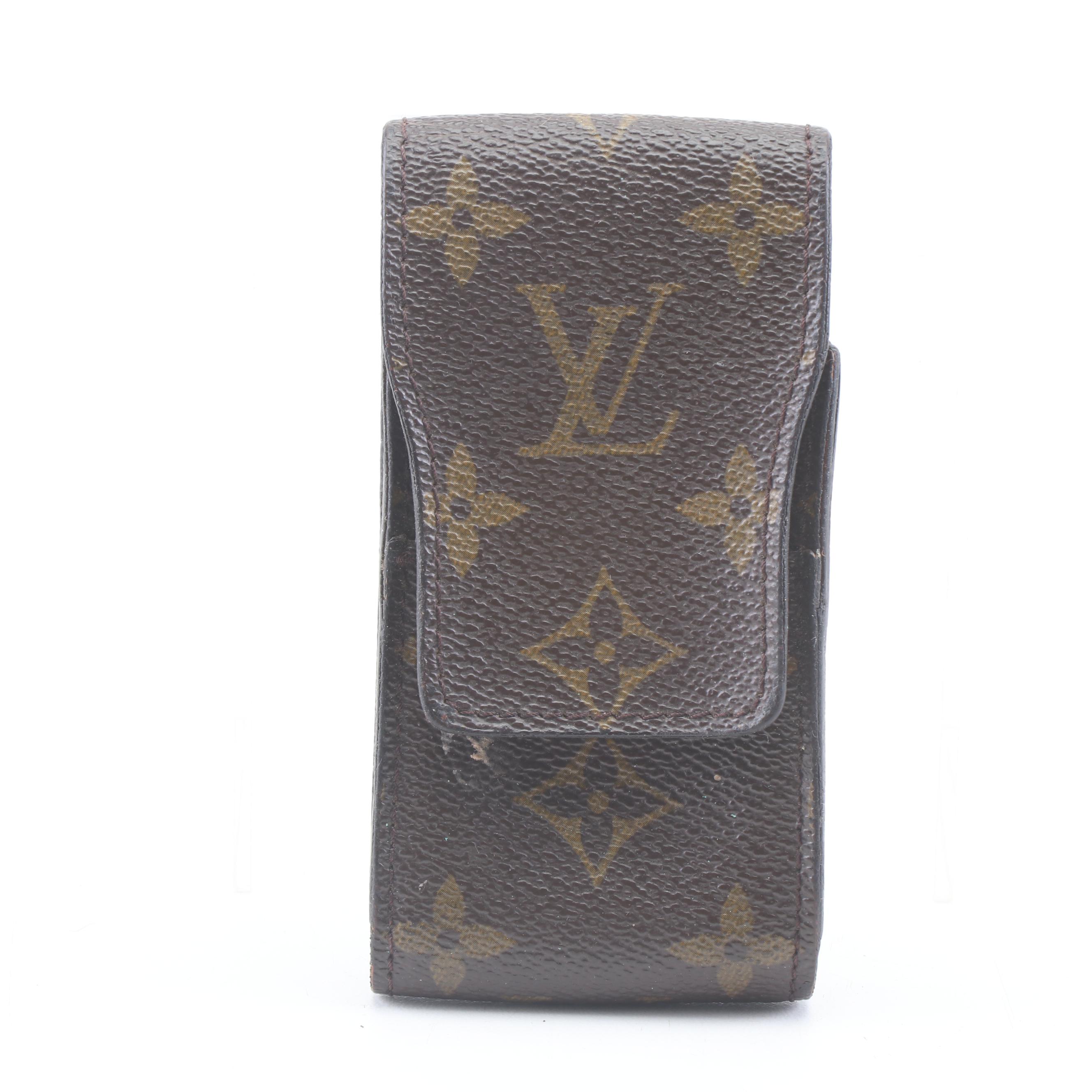 Louis Vuitton Paris Monogram Canvas Wallet and Cell Phone Case