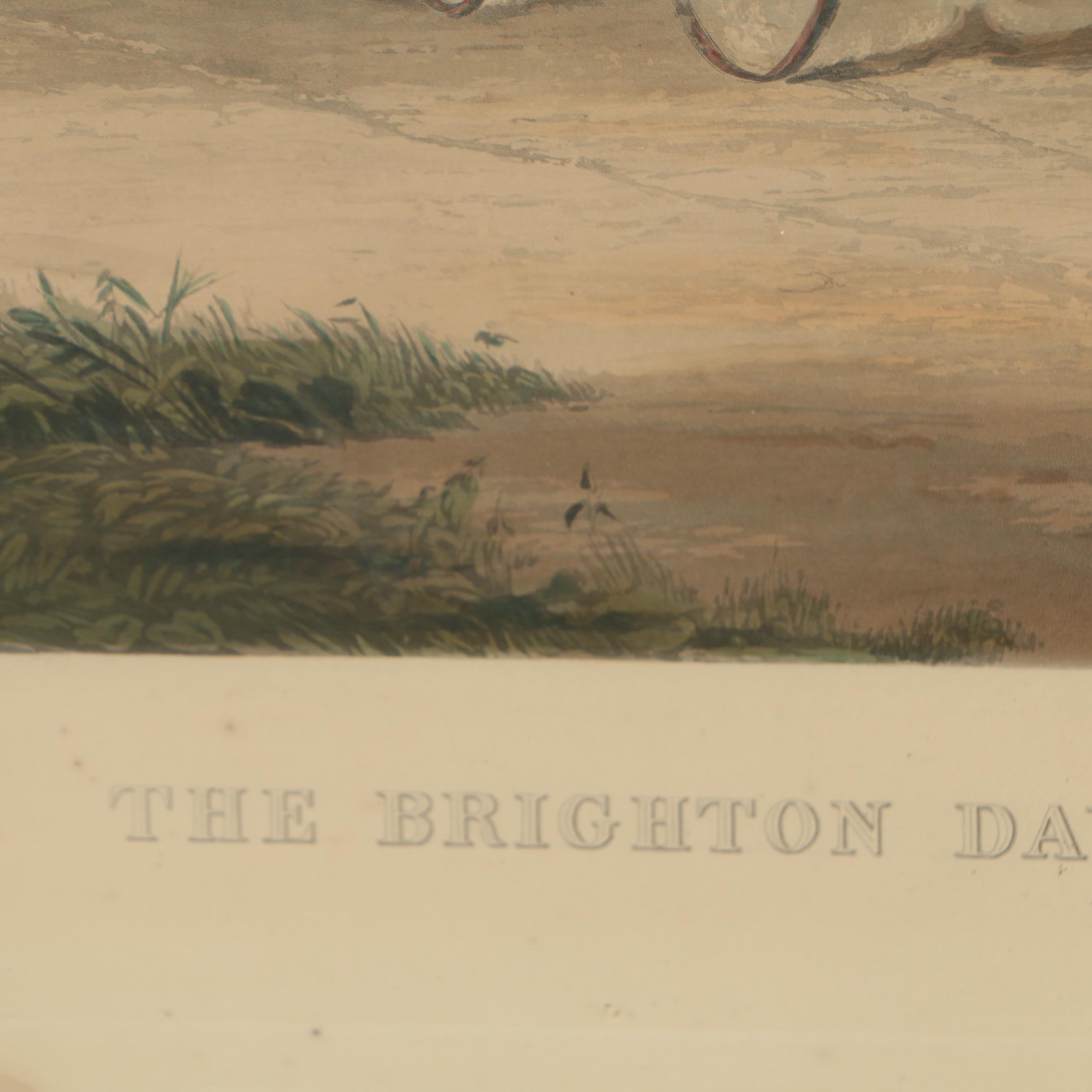 Charles Hunt Etching after William J. Shayer "The Brighton Day Mails"