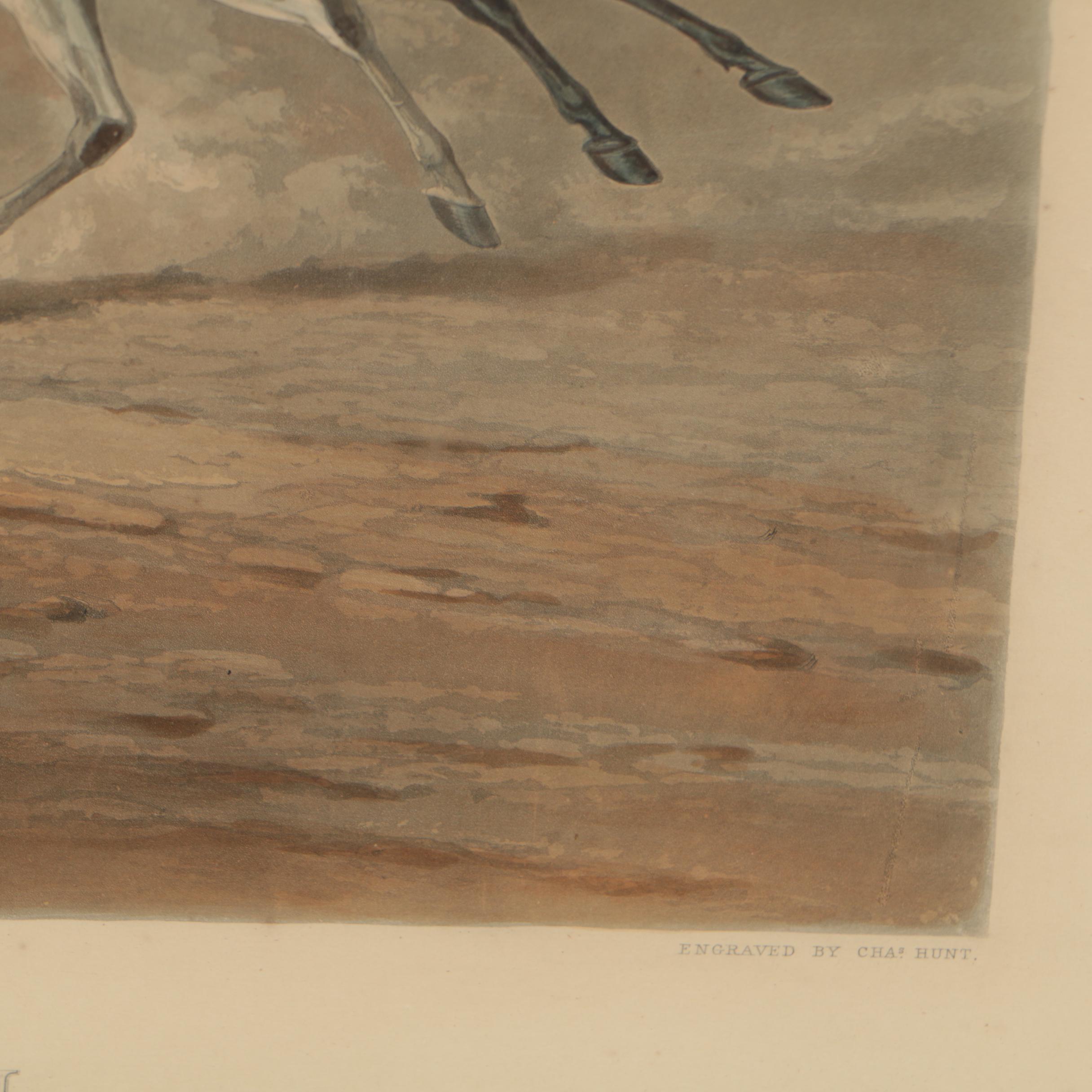 Charles Hunt Etching after William J. Shayer "The Brighton Day Mails"