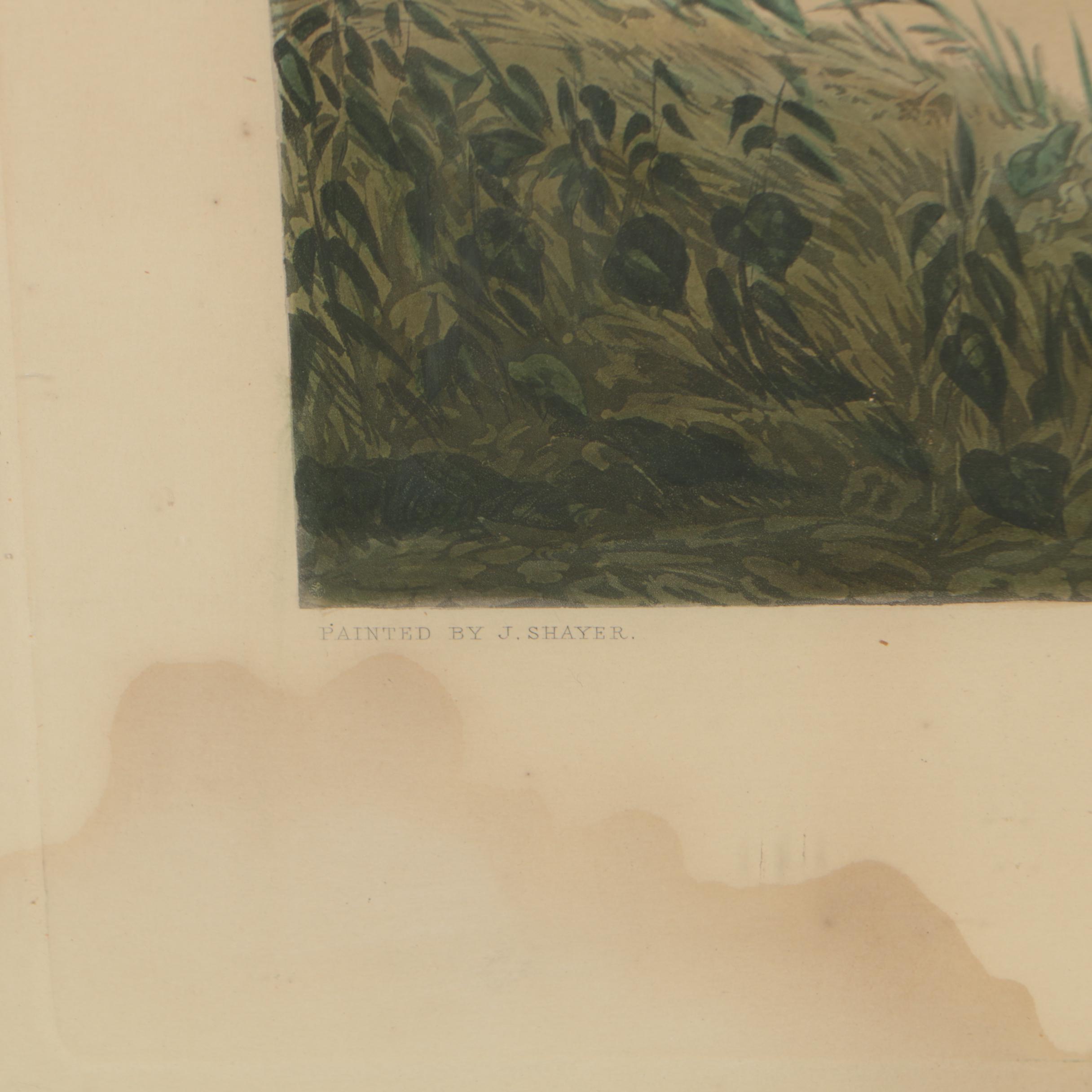 Charles Hunt Etching after William J. Shayer "The Brighton Day Mails"
