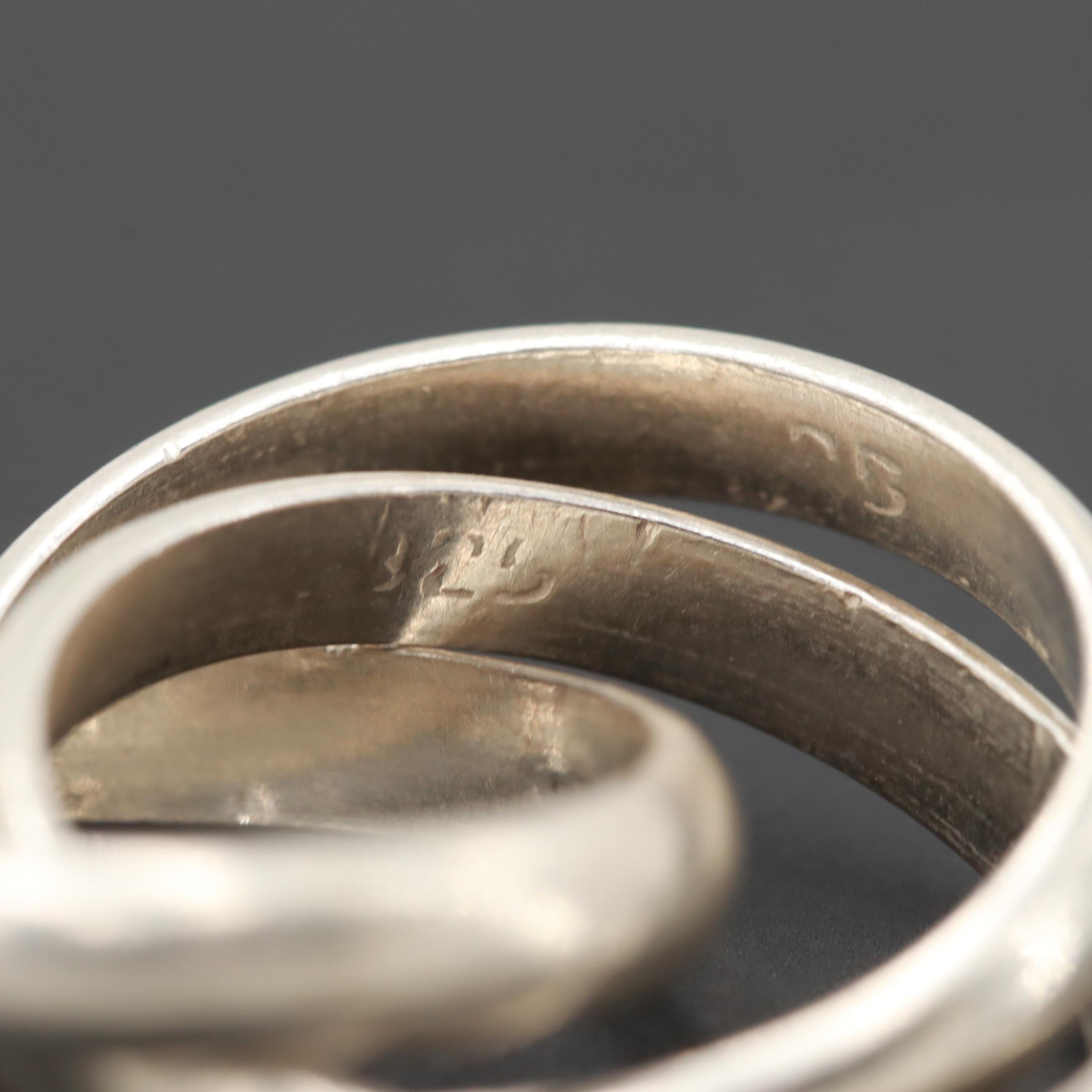 Sterling Silver Interlocking Rings