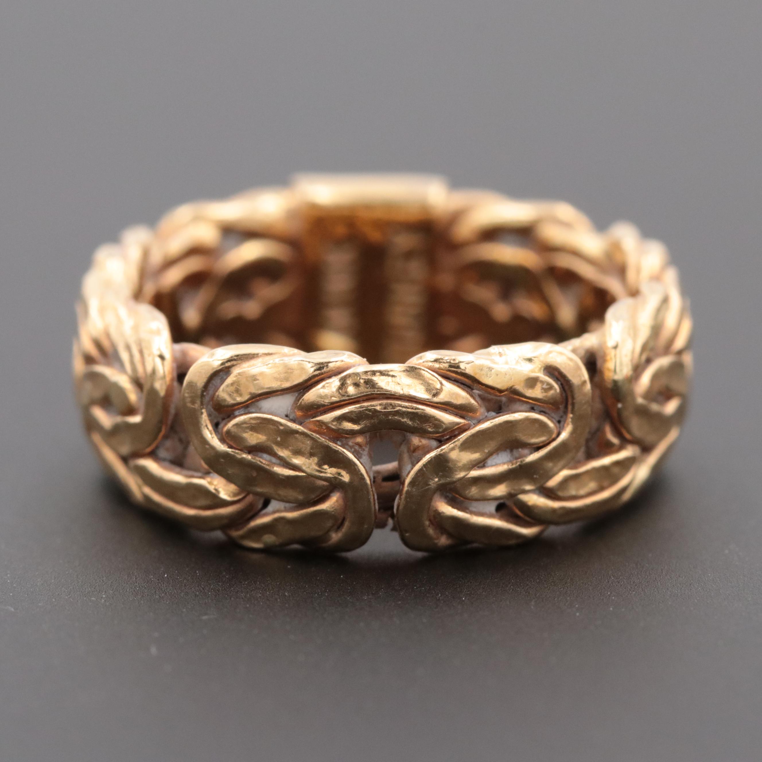 18K Yellow Gold Ring