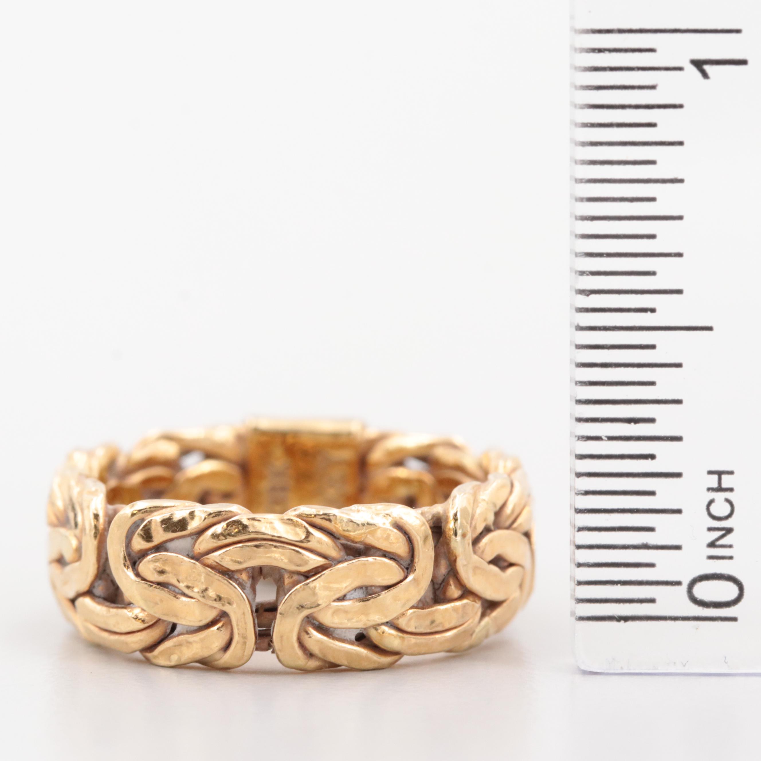 18K Yellow Gold Ring