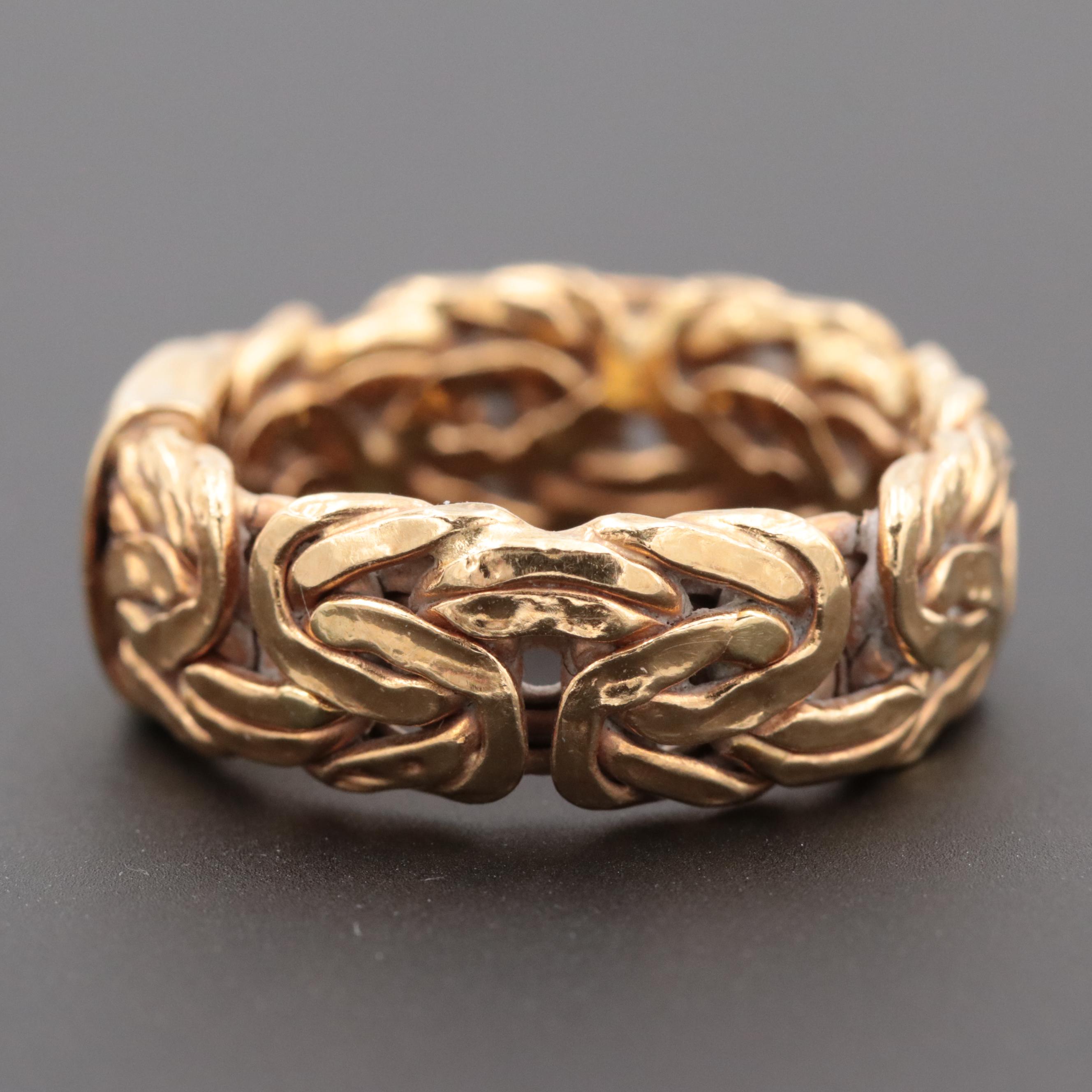 18K Yellow Gold Ring