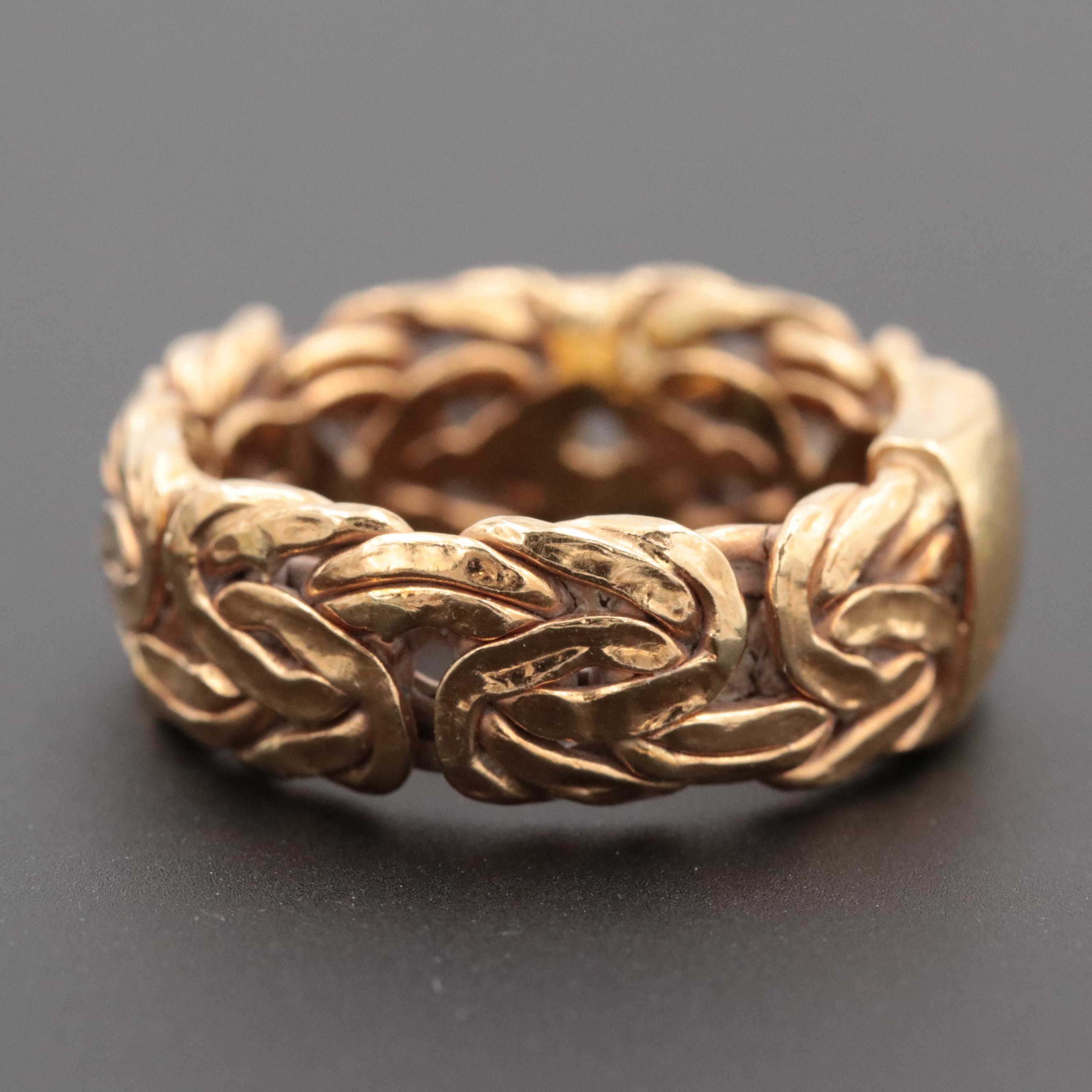 18K Yellow Gold Ring