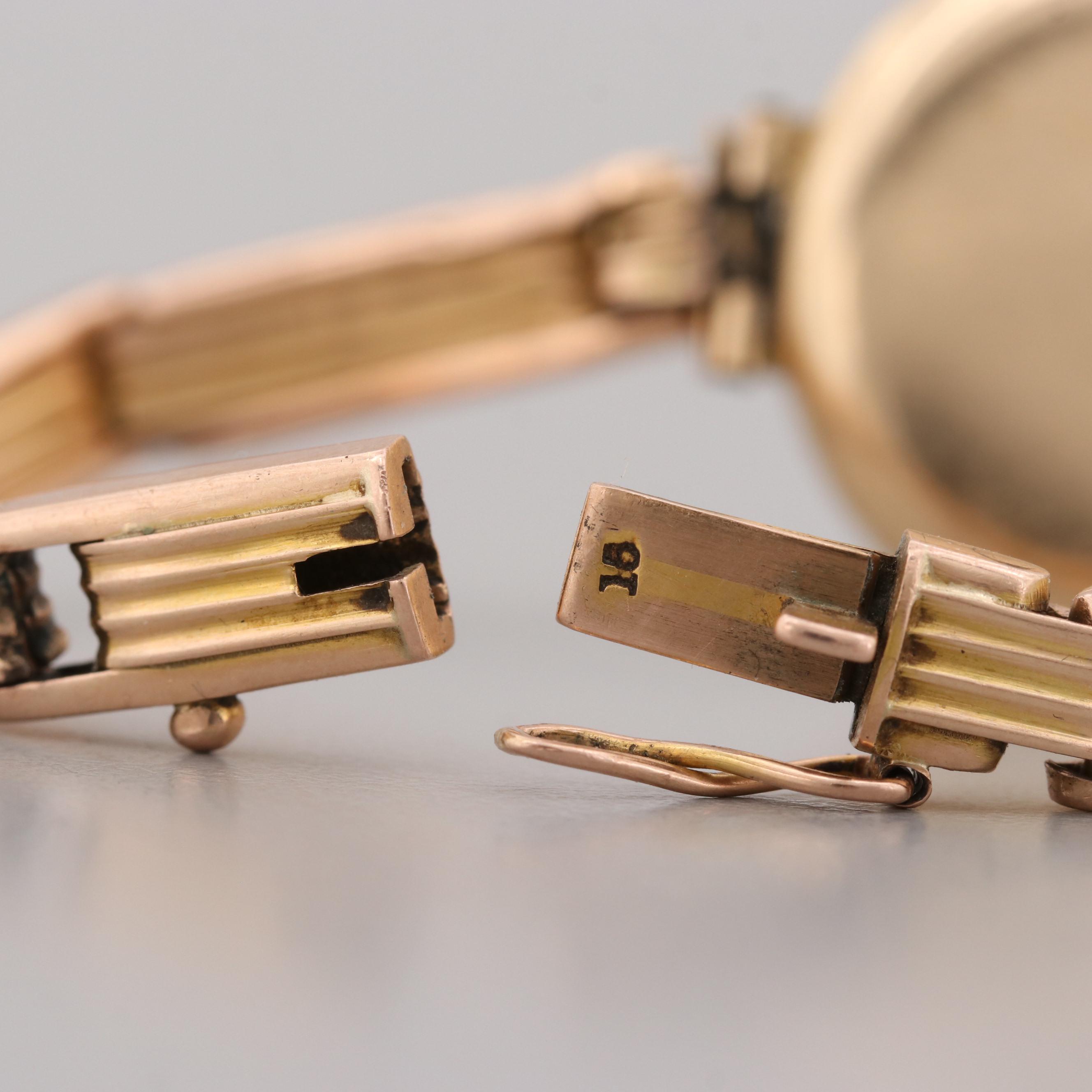 Antique Rolex 15K Yellow Gold Watch