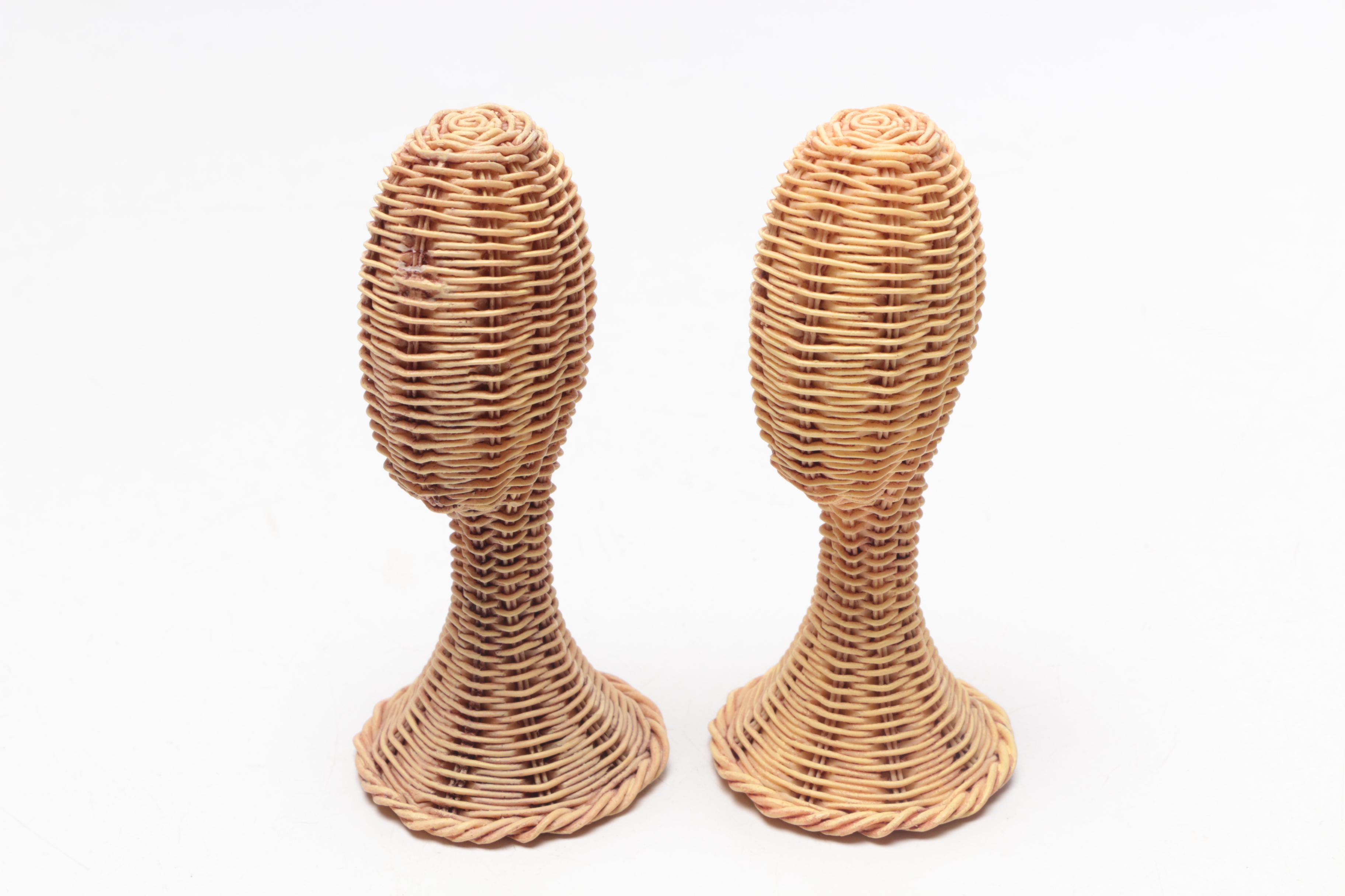 Stetson "Santa Fe Trail"  Salesman Sample Ceramic Cowboy Hats, Figures and Tin