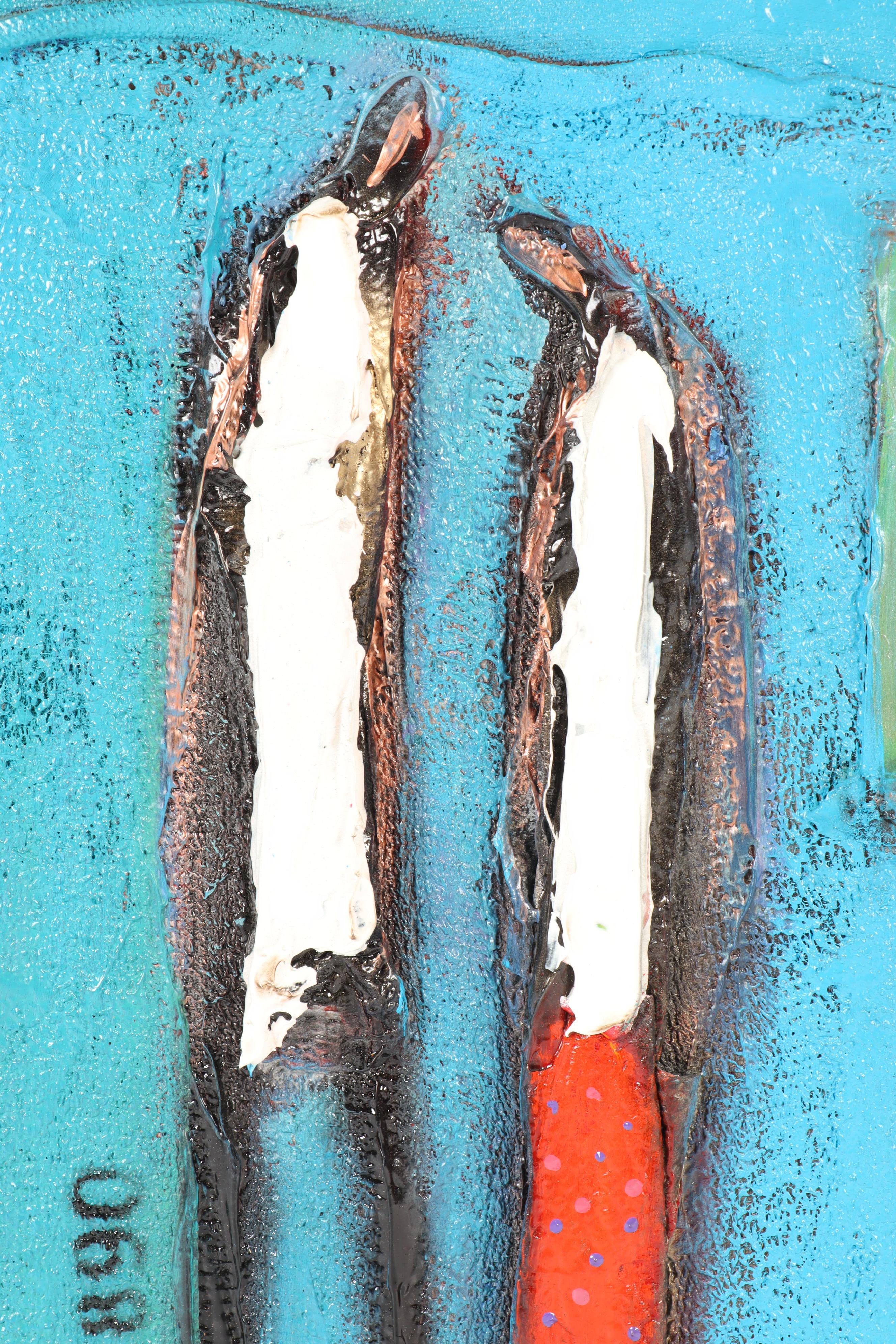 William Debilzan Acrylic Painting "2 as 1"