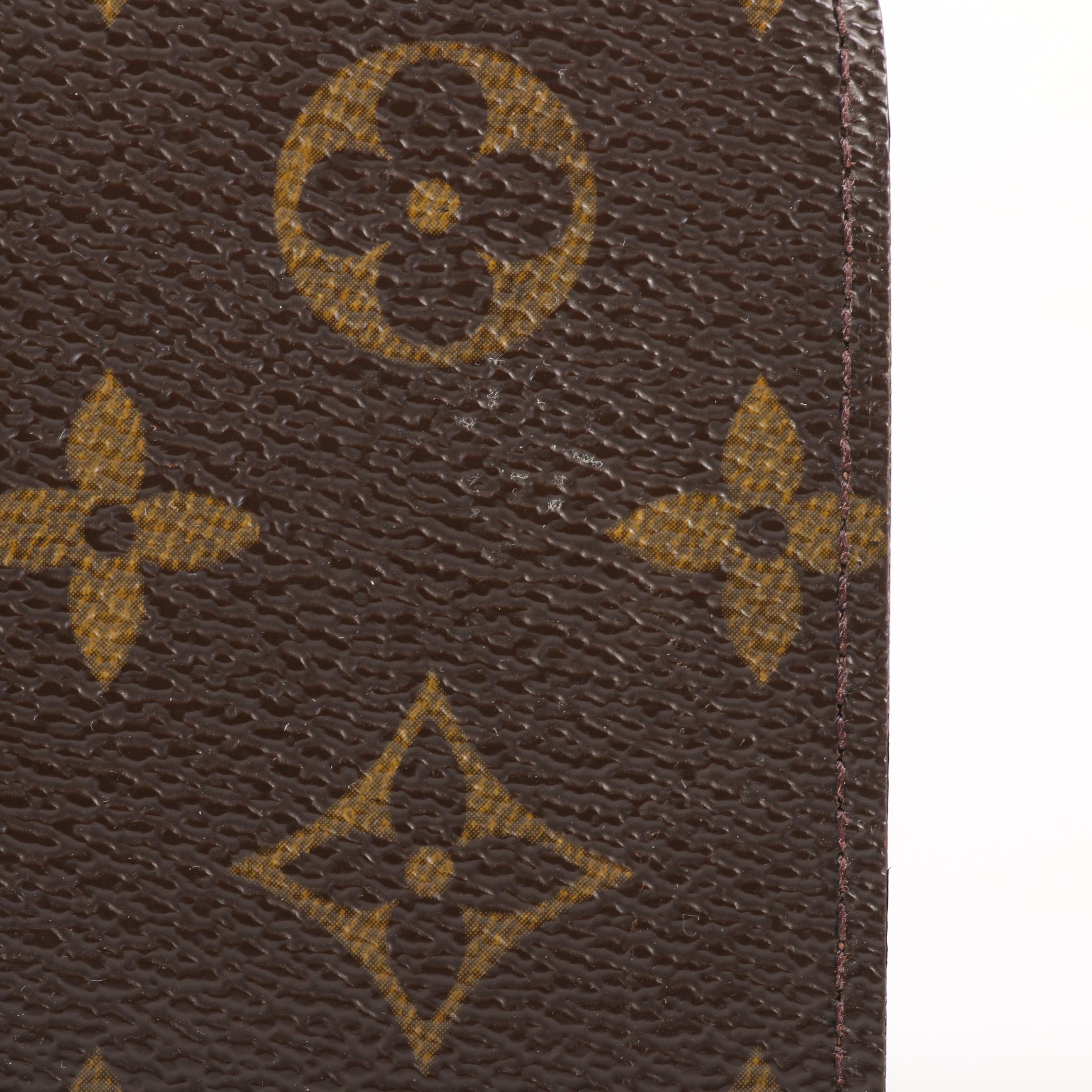 Louis Vuitton Paris Monogram Canvas Bifold Wallet with Kisslock Coin Purse