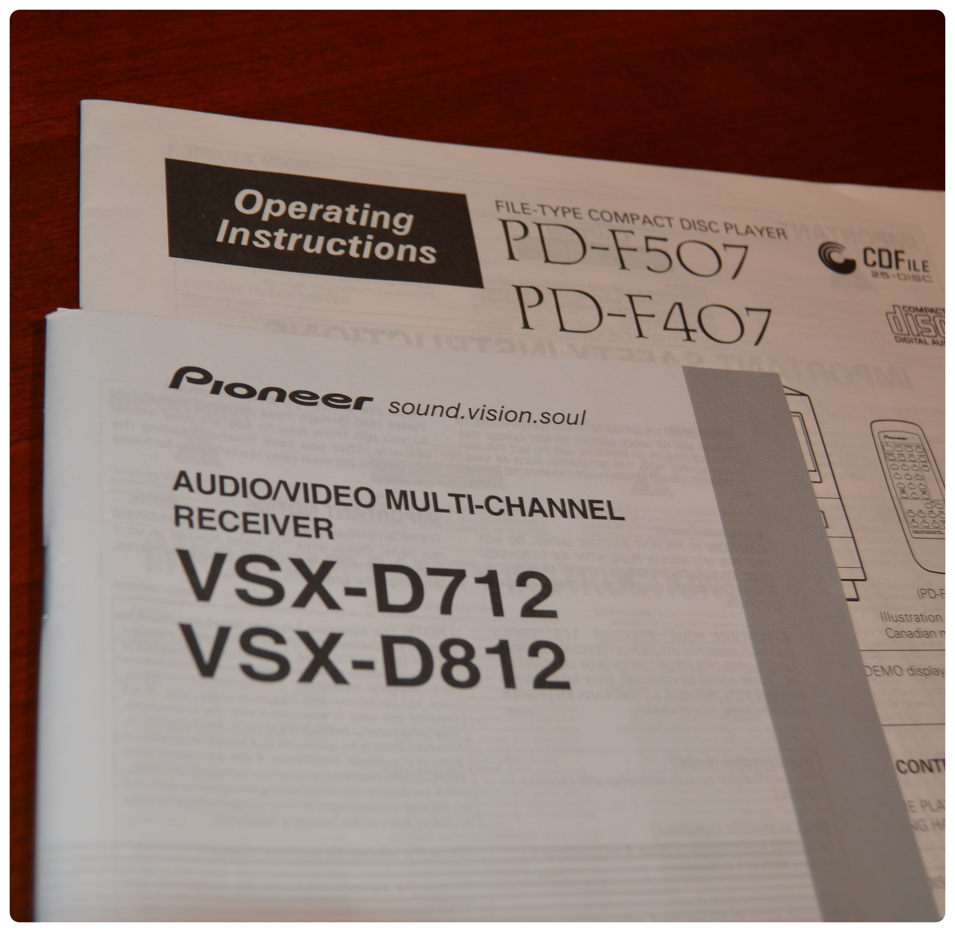 Pioneer 25 Disc CD Player, Pioneer Multi-Channel Receiver and Magnavox Player