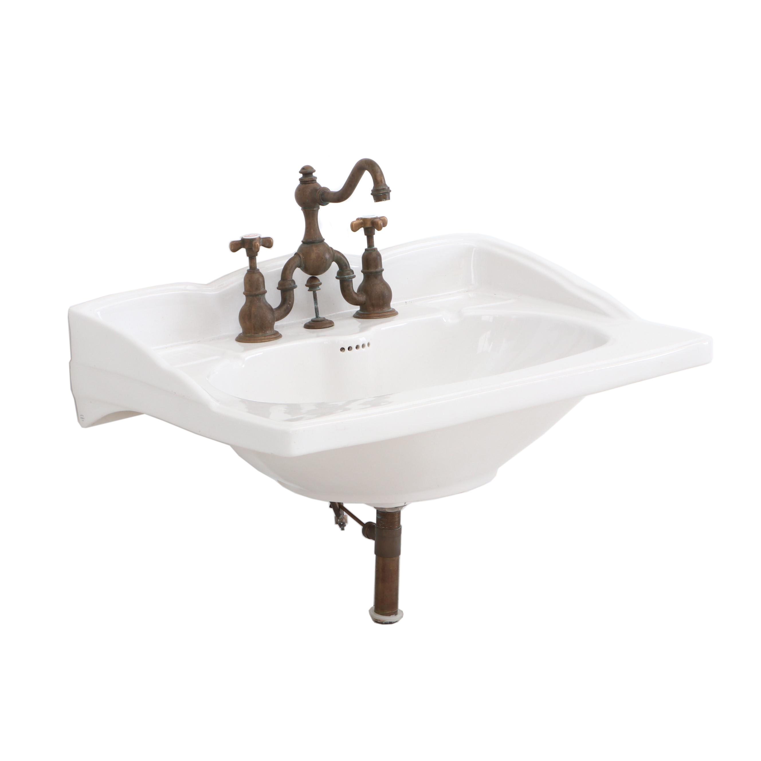 Lille Herbeau France Vanity Sink and "Royal" Faucet