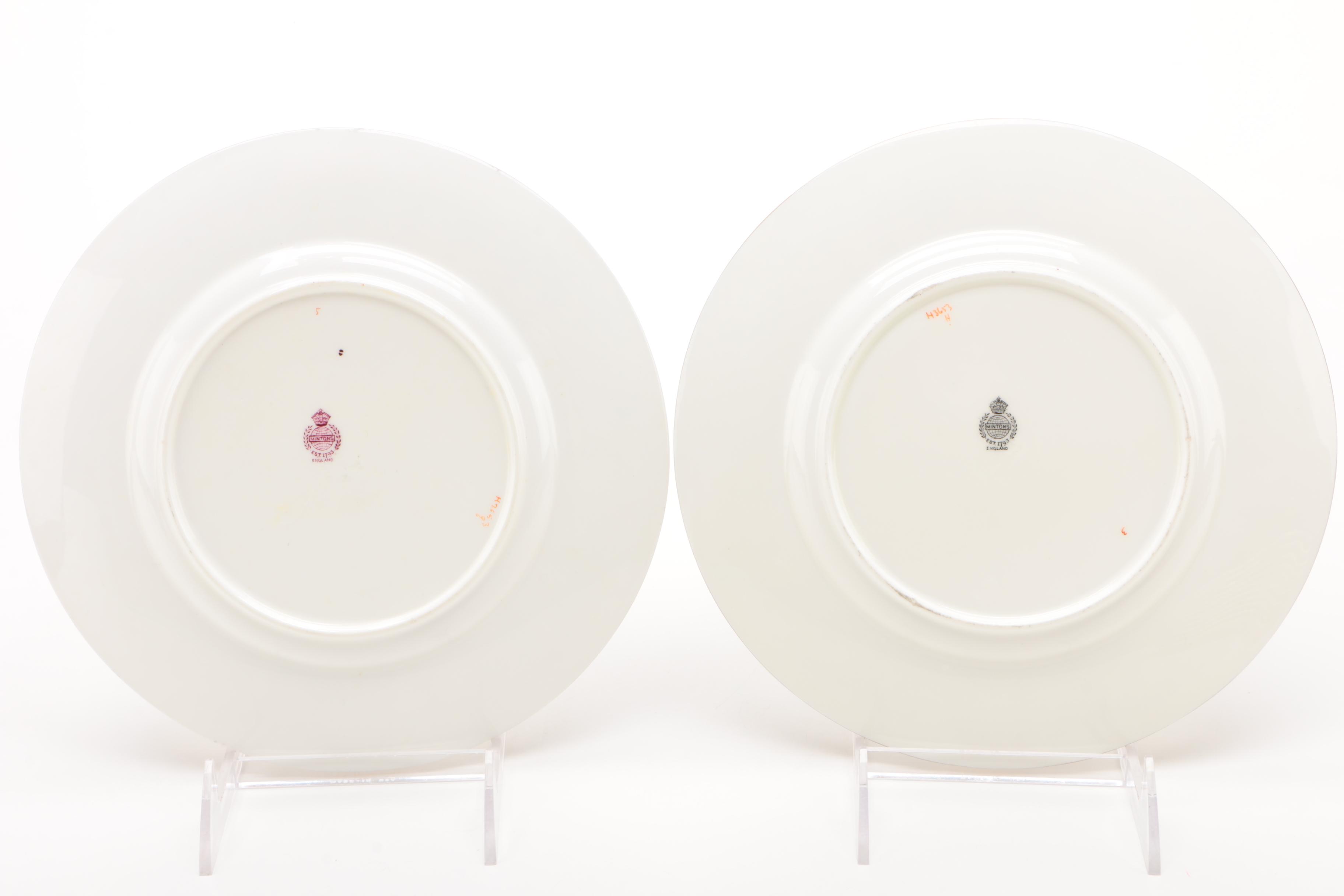 Minton Bone China Luncheon Plates, Circa 1912–1950
