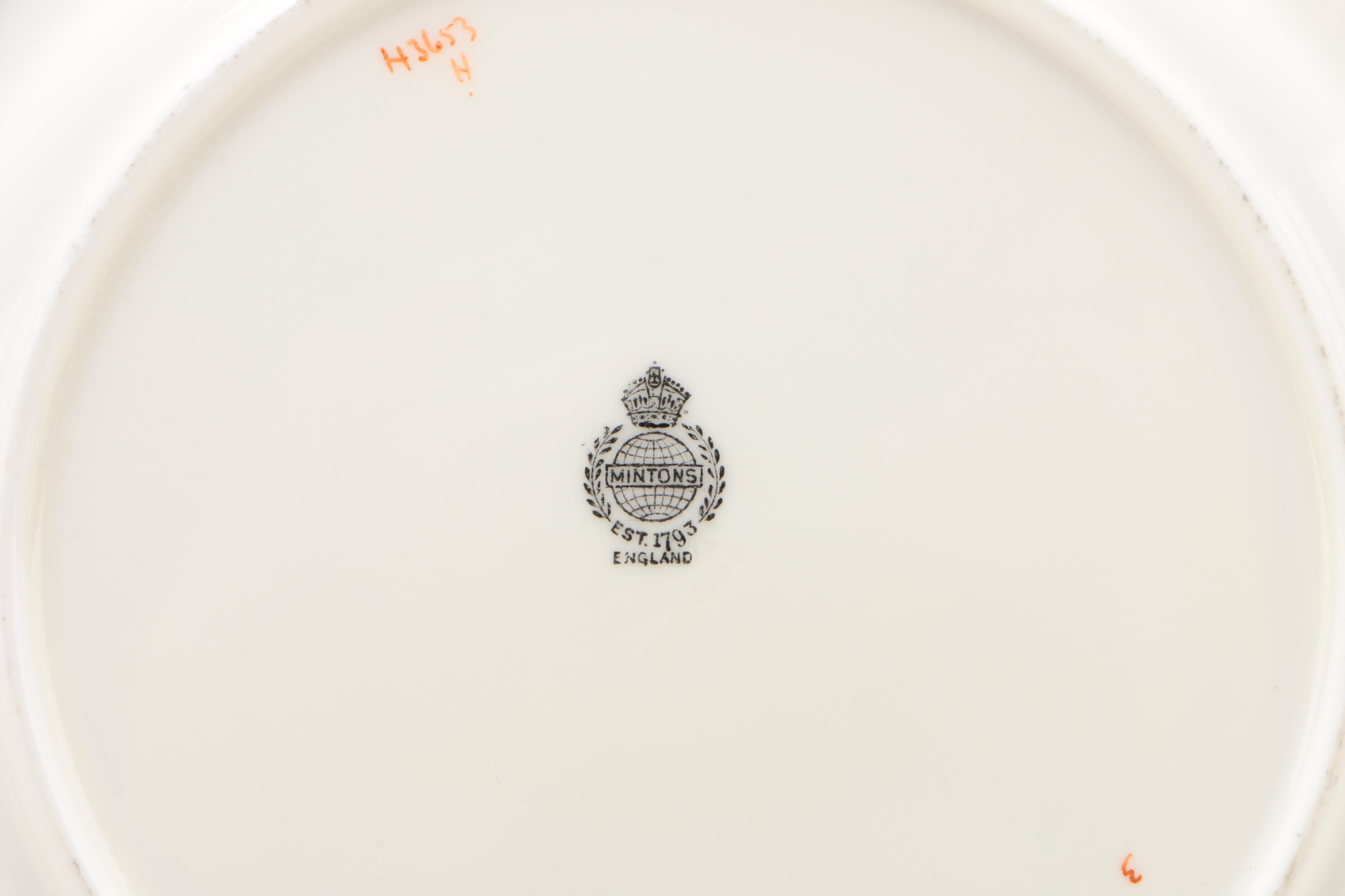 Minton Bone China Luncheon Plates, Circa 1912–1950