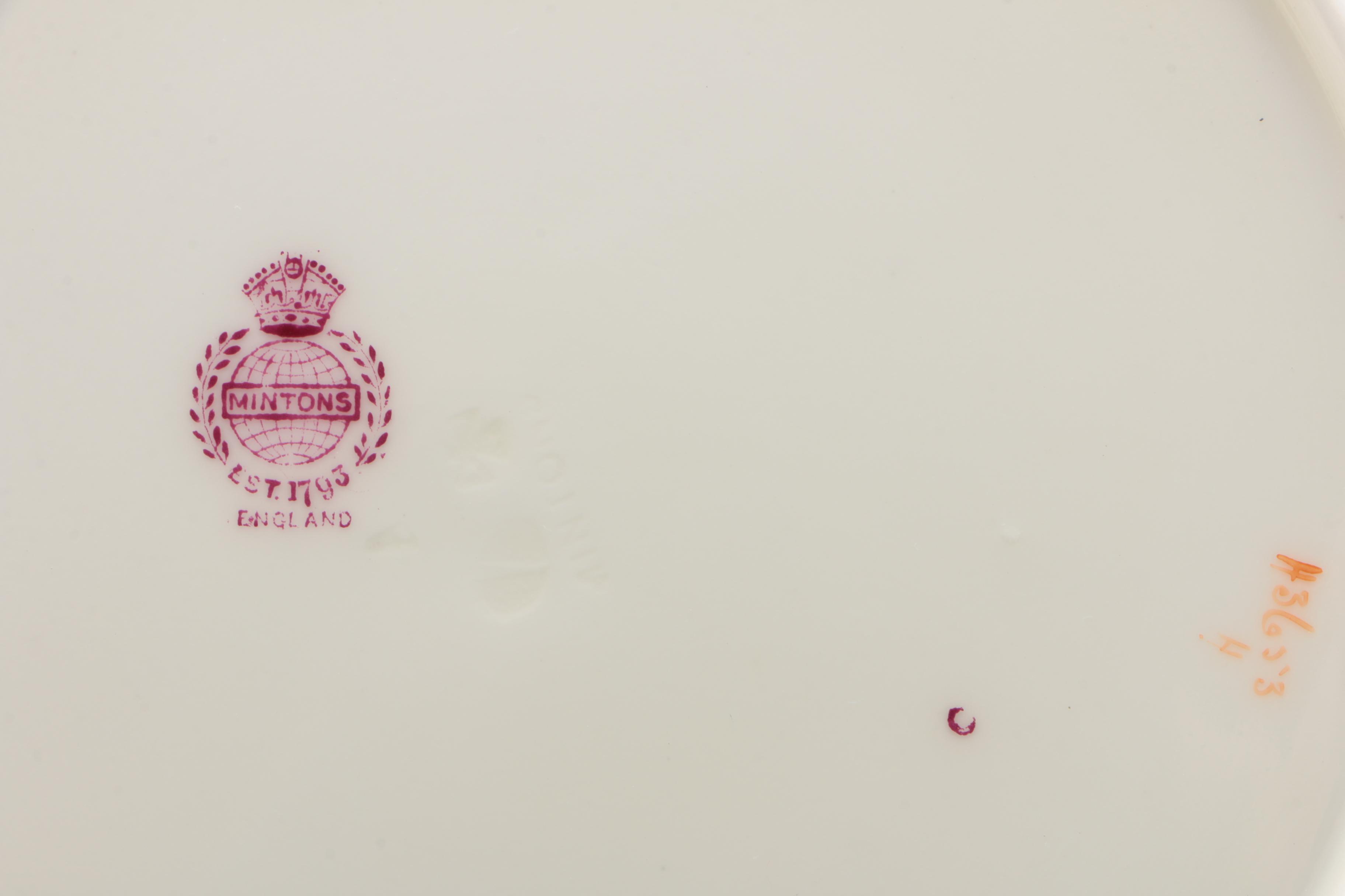 Minton Bone China Luncheon Plates, Circa 1912–1950