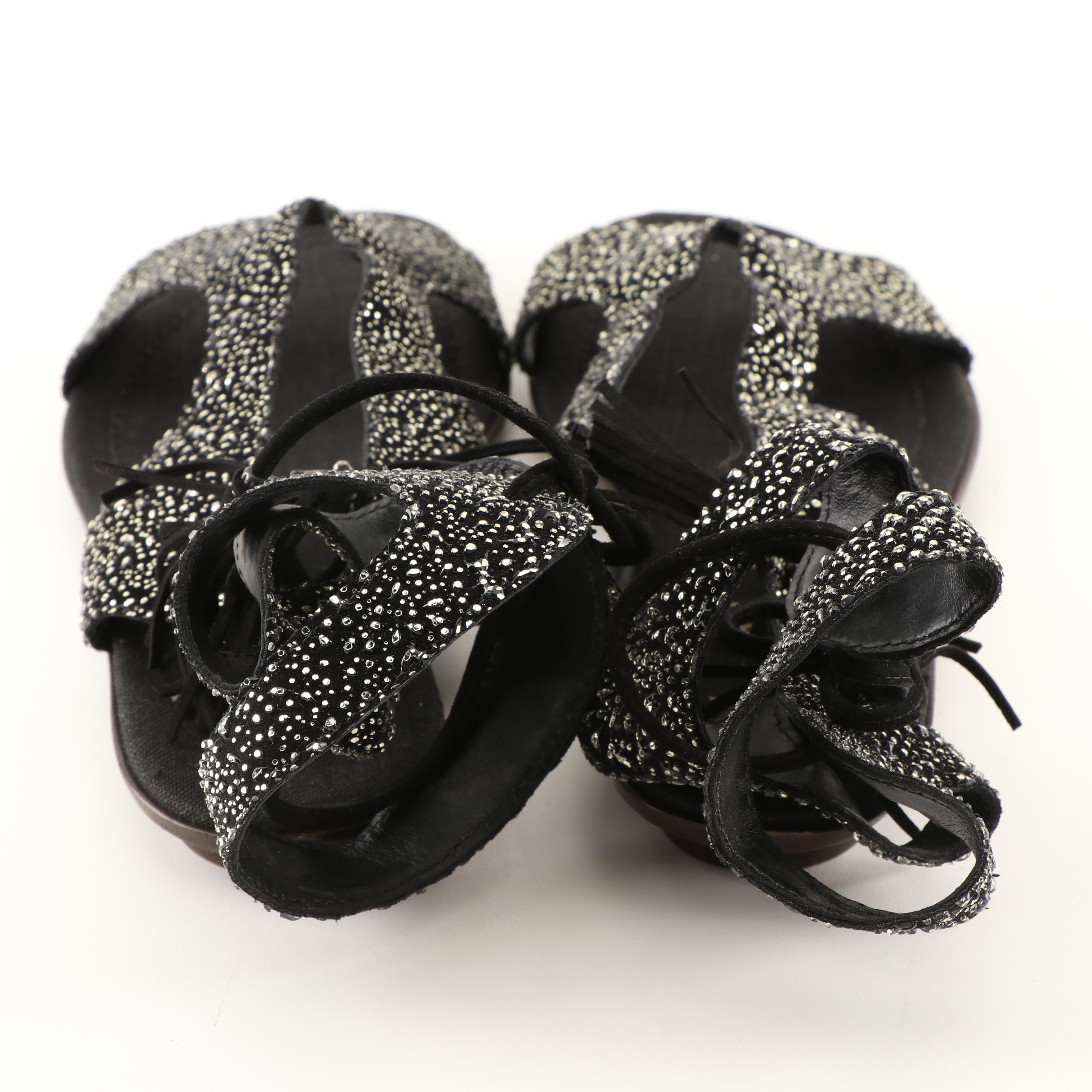 Henry Beguelin Mercurio Embellished Gladiator Sandals