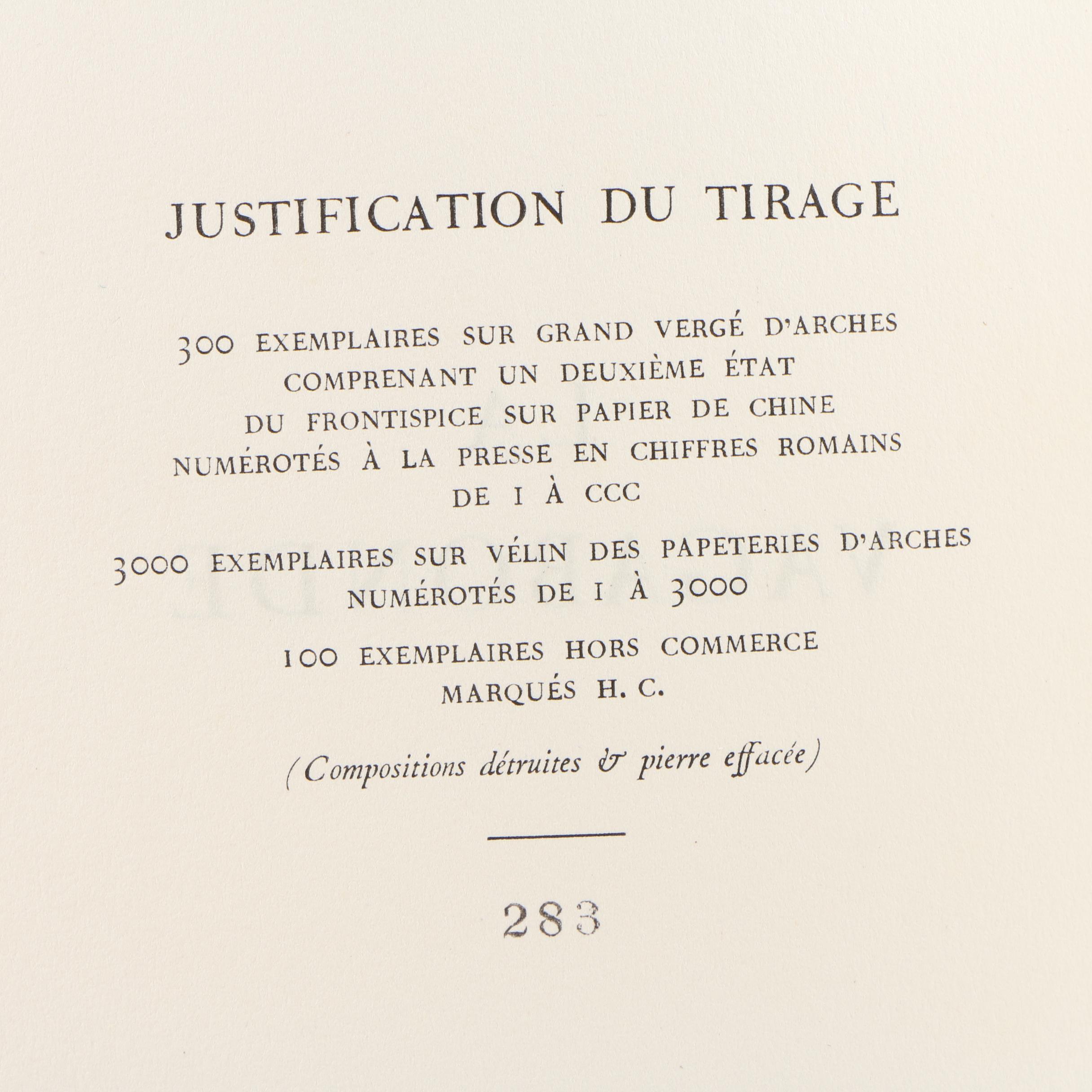 Henri Matisse Frontispiece "La Vagabonde" by Collette, 1951
