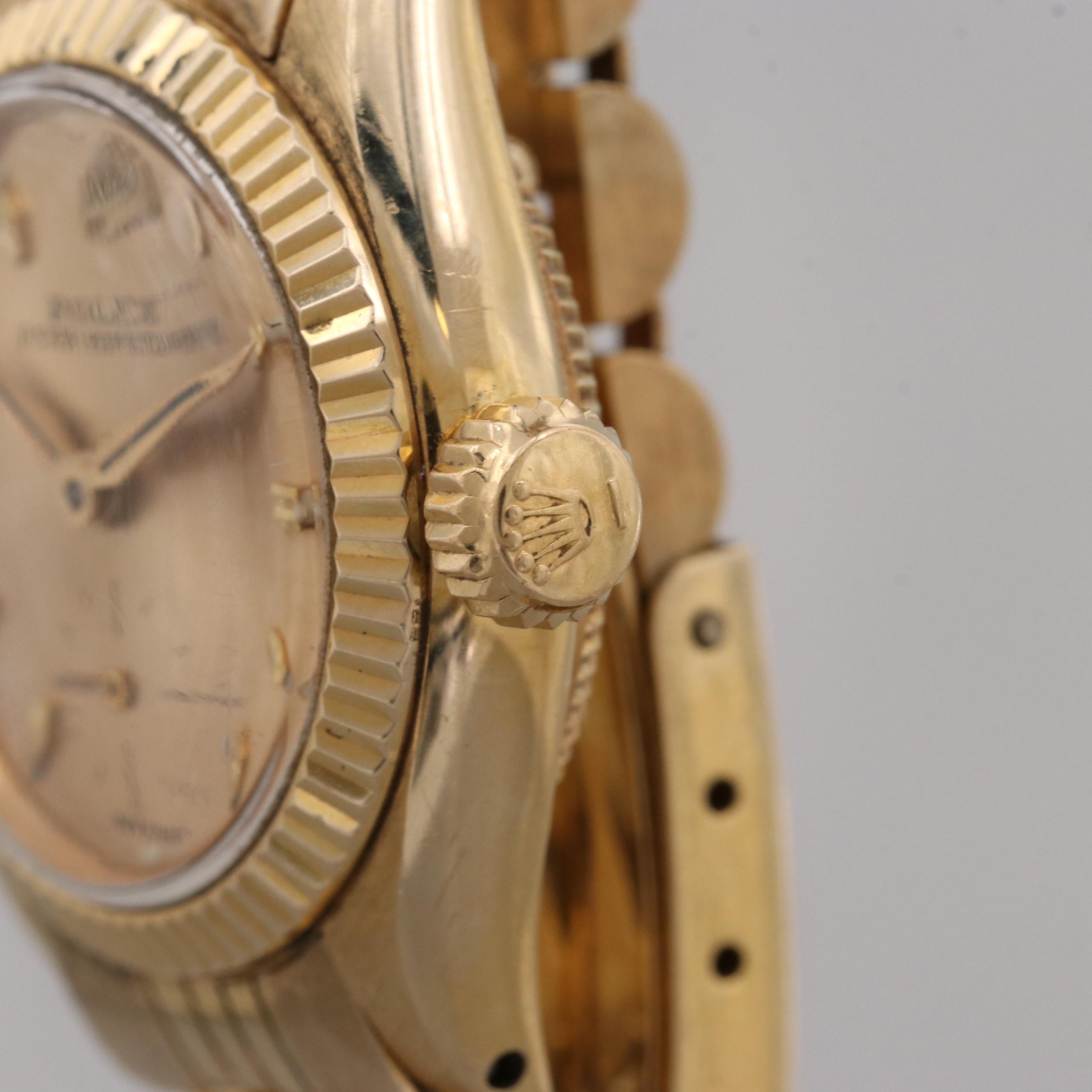 Vintage Rolex Oyster Perpetual 14K and 18K Yellow Gold Automatic Watch,1958