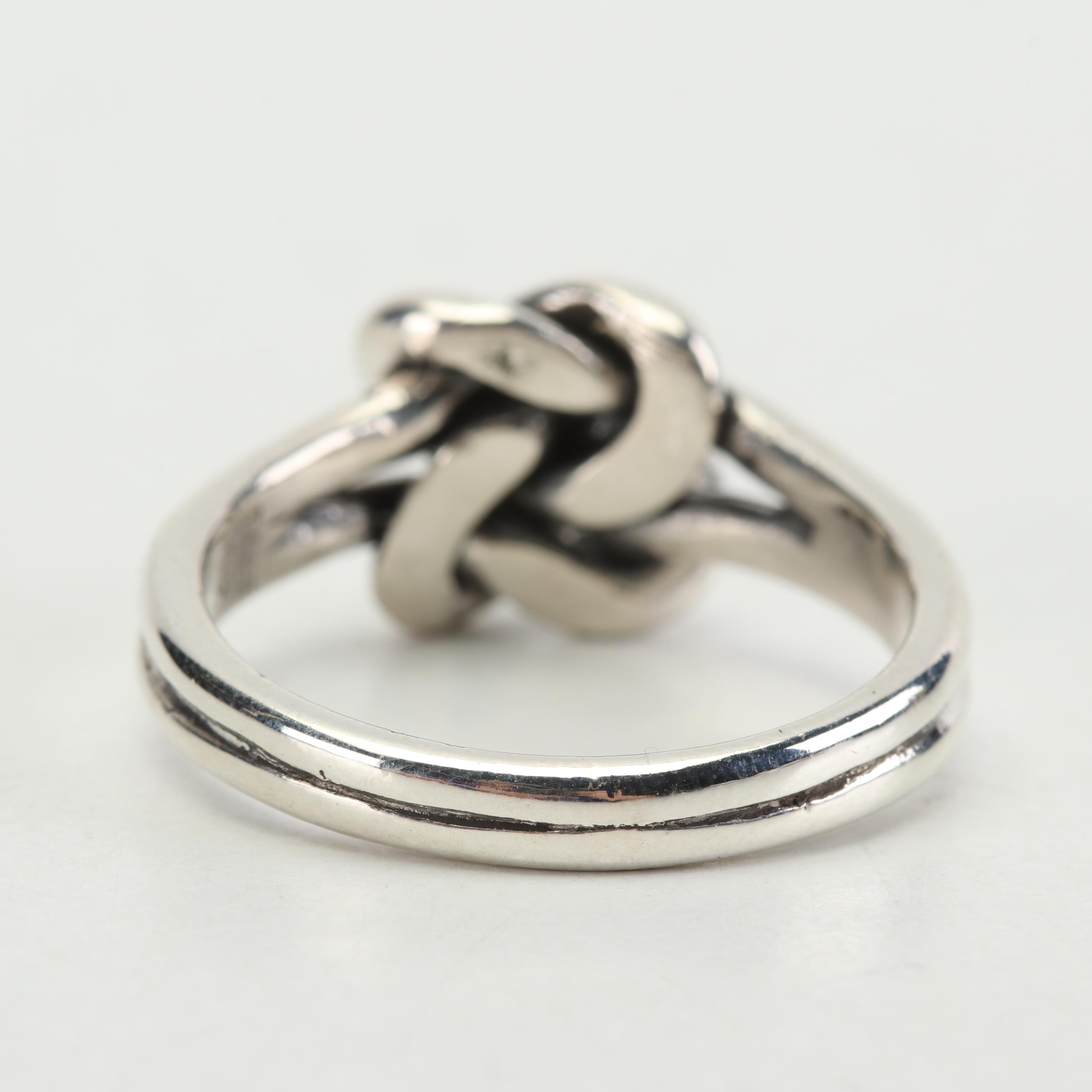 James Avery Sterling Silver "Lovers Knot" Ring